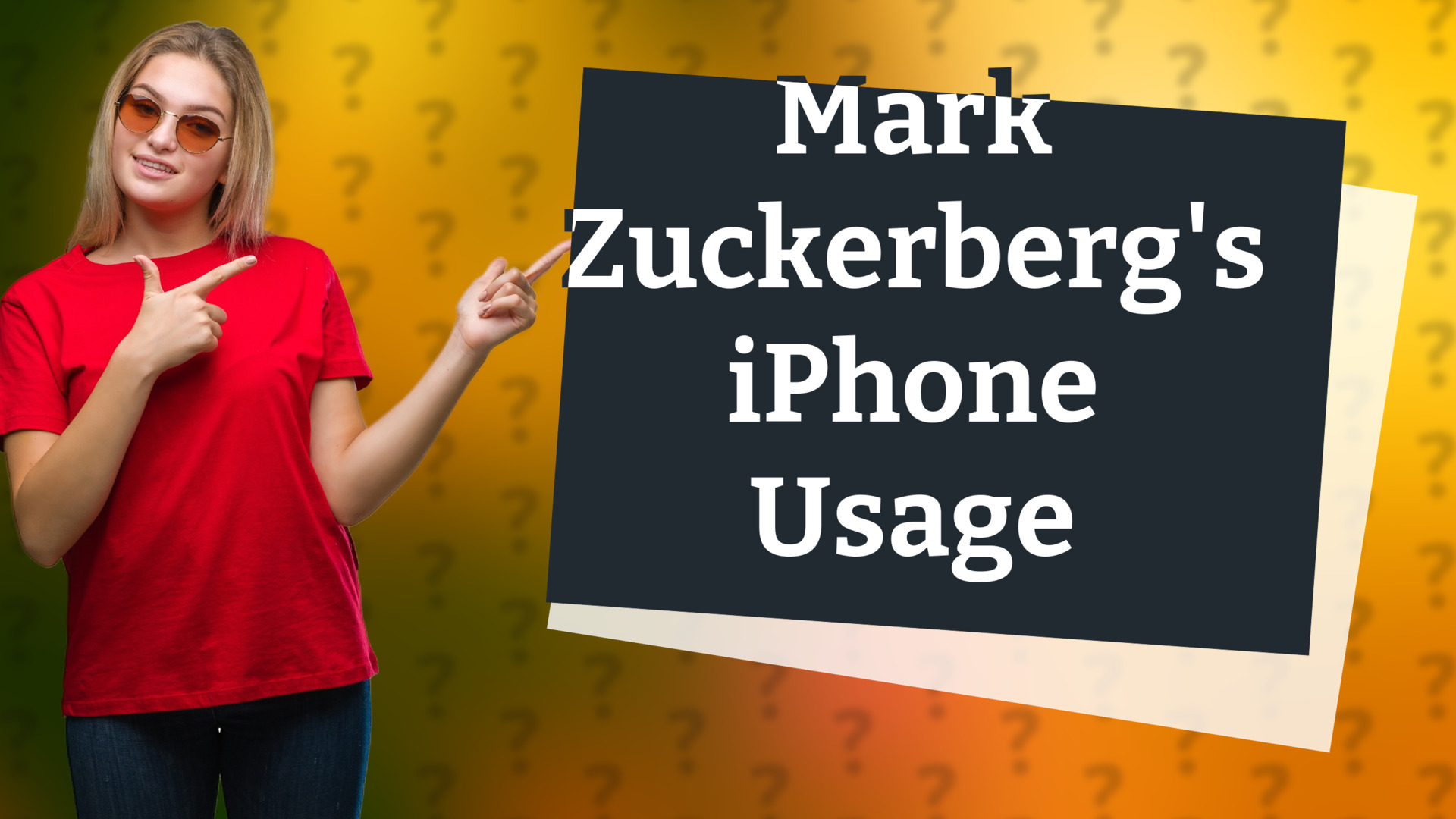 Mark Zuckerberg's iPhone Usage