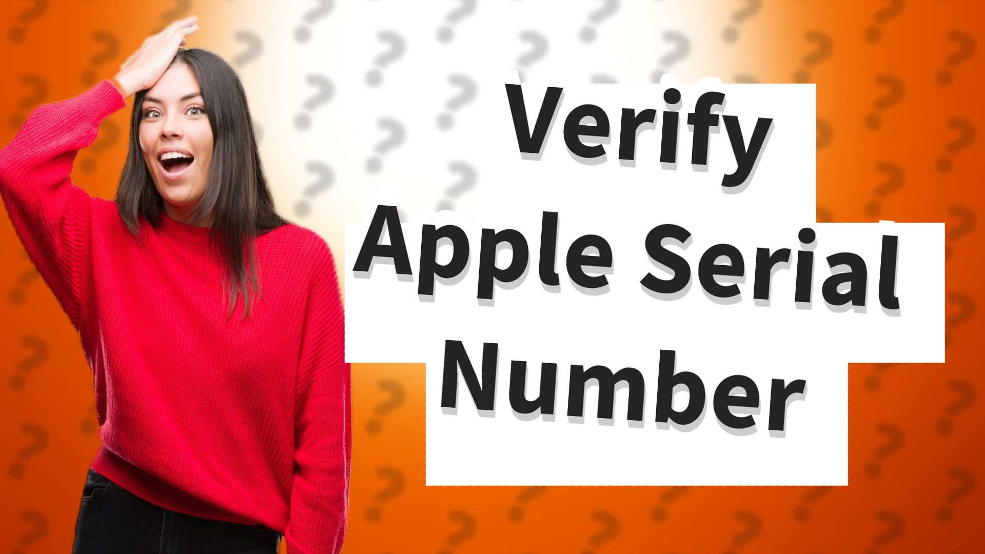 Verify Apple Serial Number