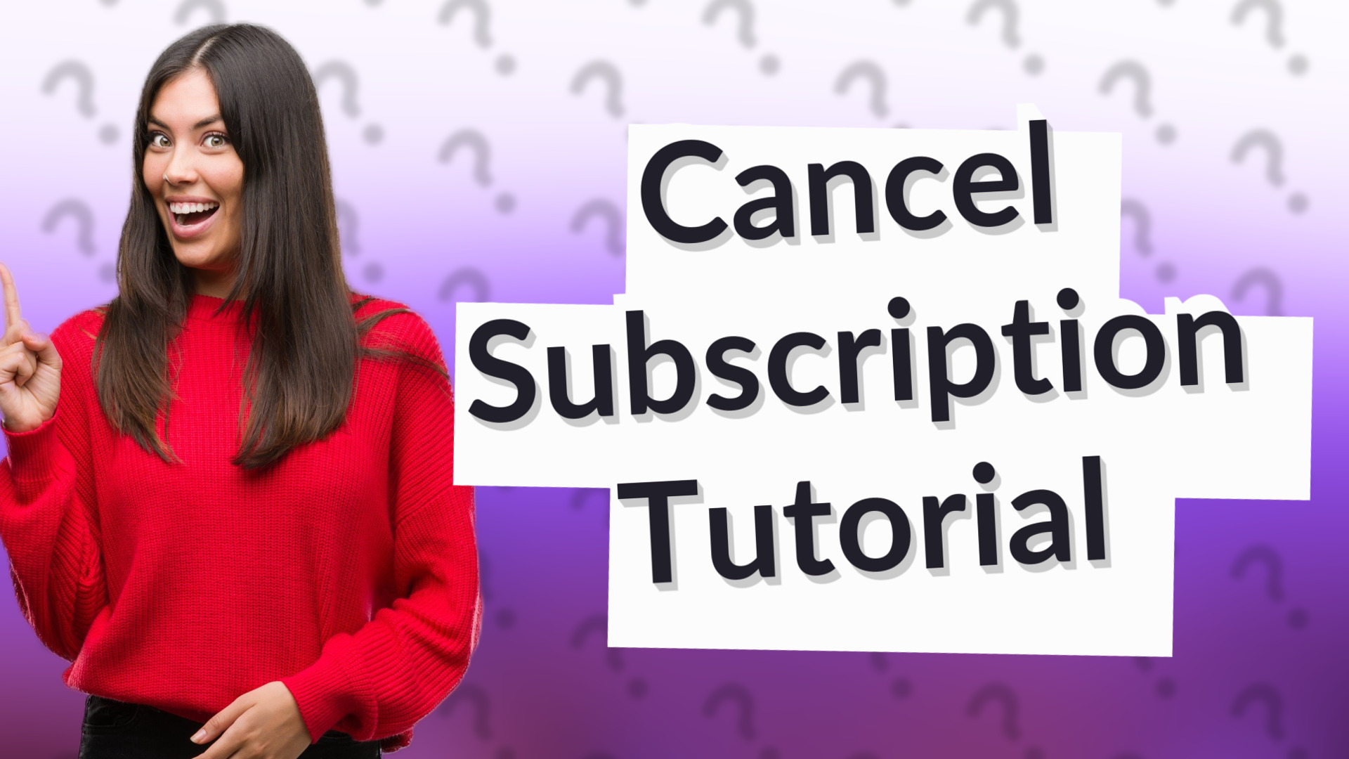 Cancel Subscription Tutorial