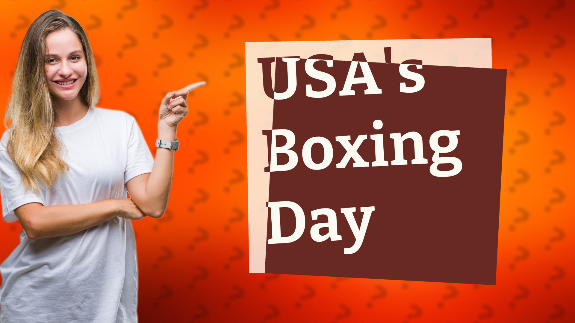 USA's Boxing Day