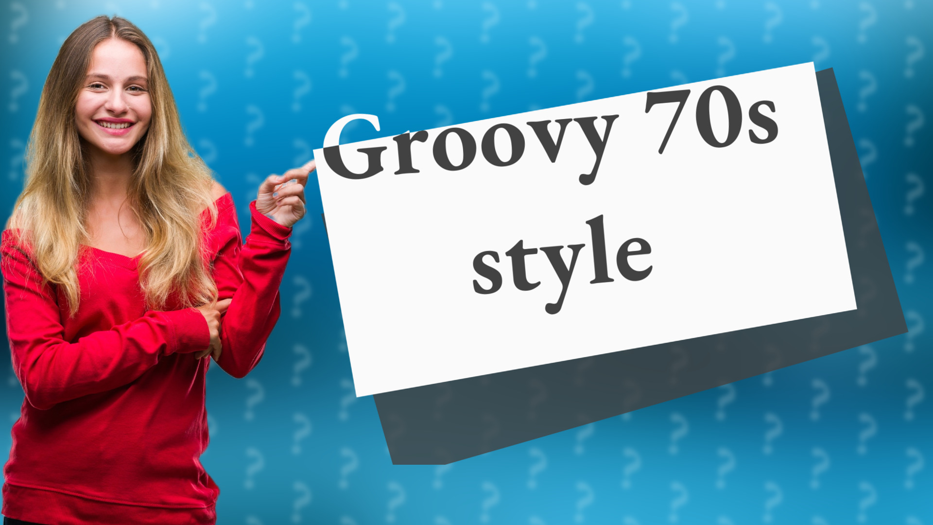 Groovy 70s style