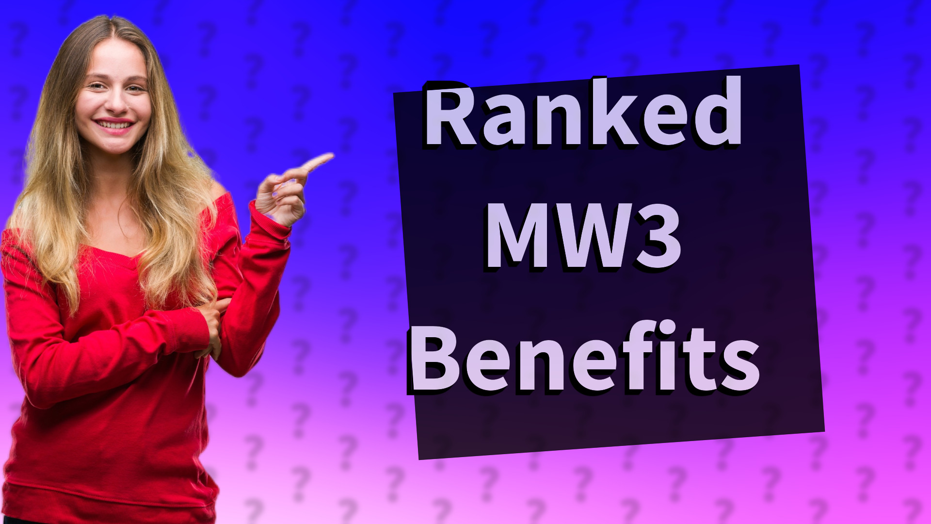 Ranked MW3 Benefits