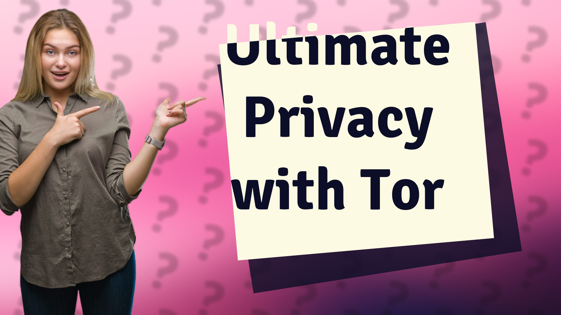 Ultimate Privacy with Tor