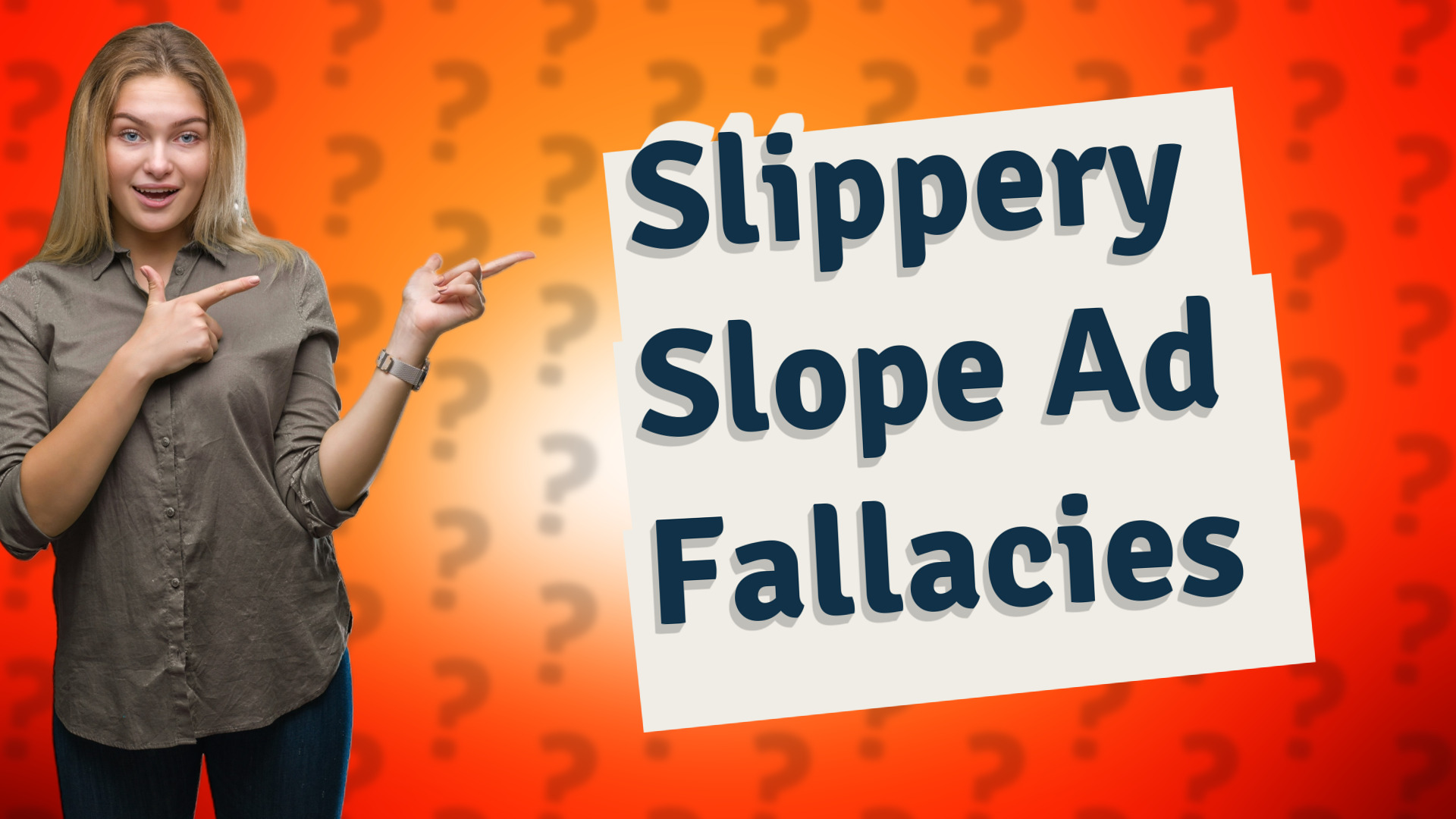 Slippery Slope Ad Fallacies