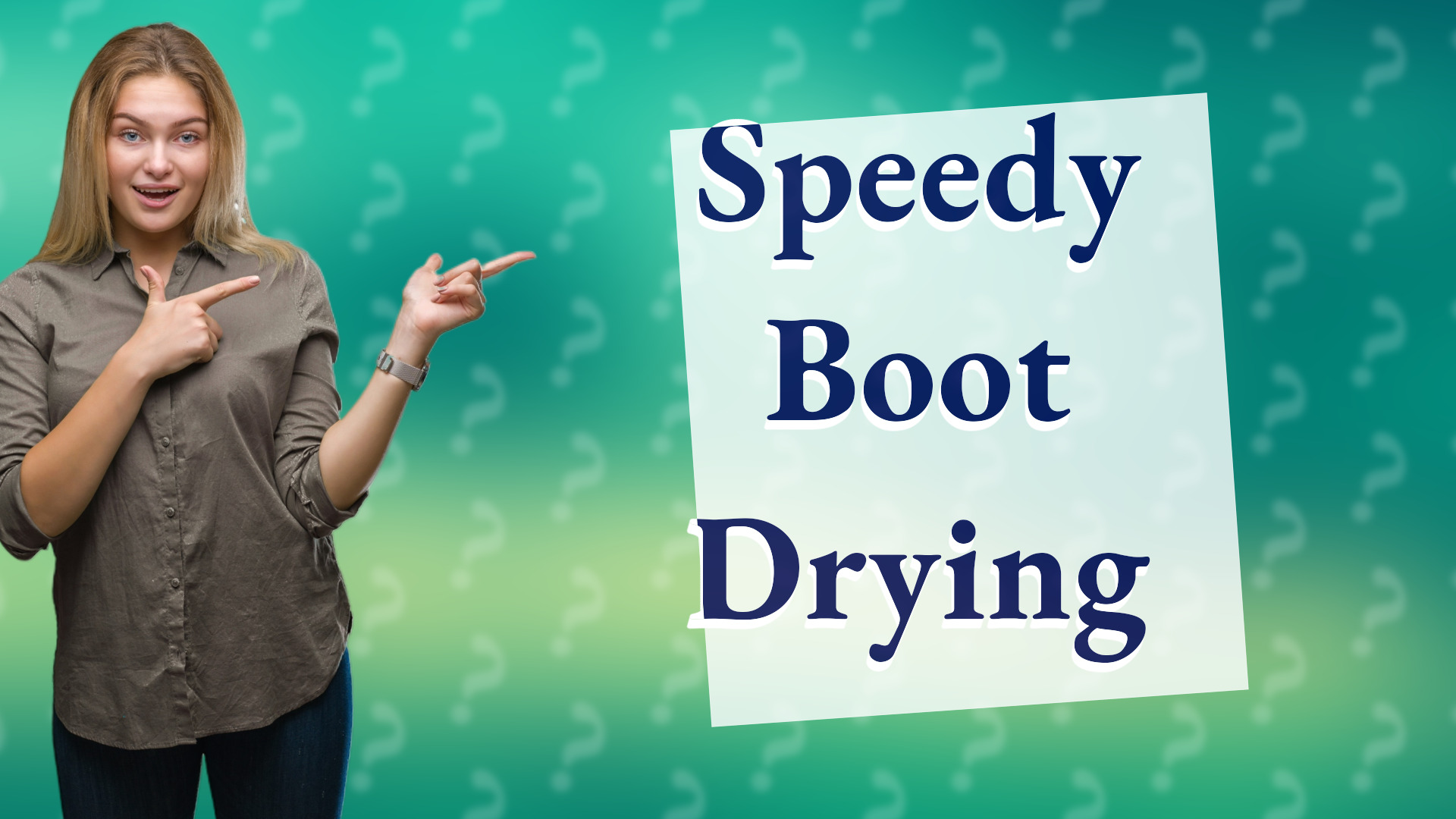 Speedy Boot Drying