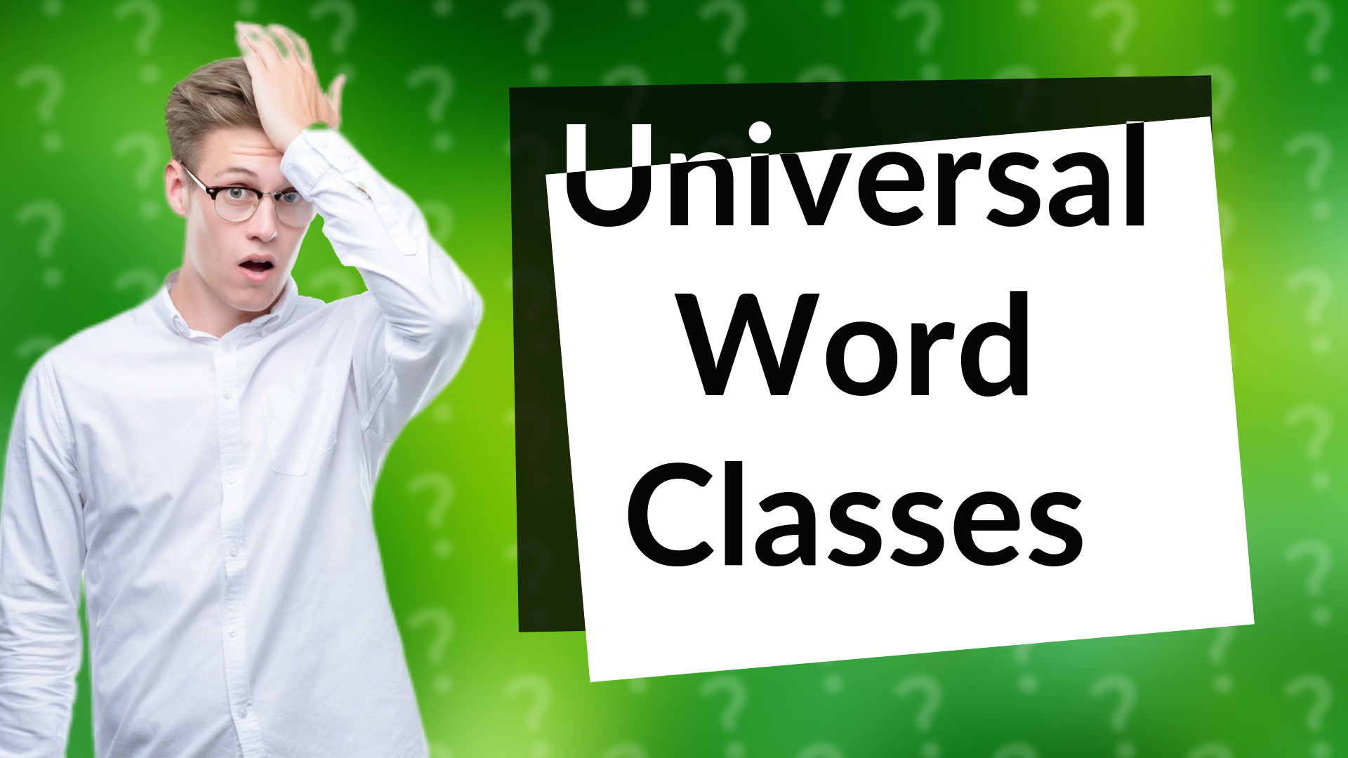 Universal Word Classes