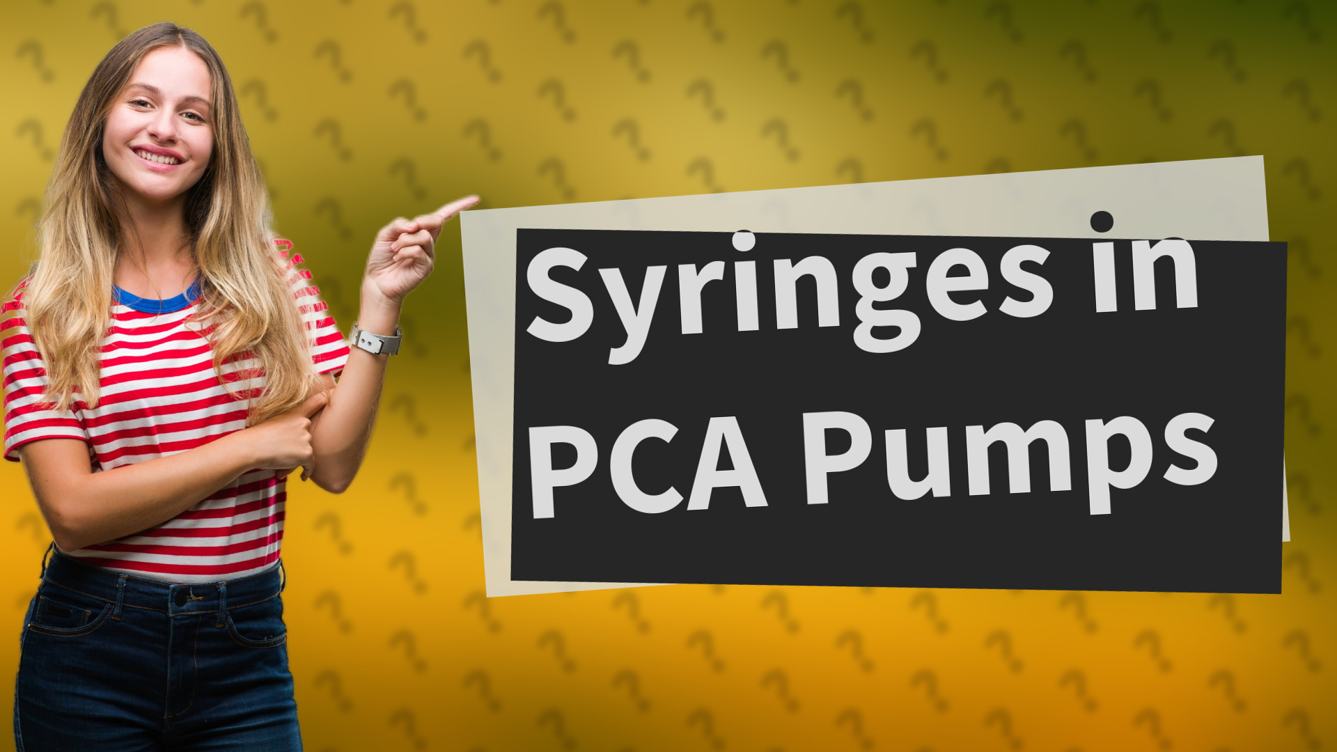 Syringes in PCA Pumps