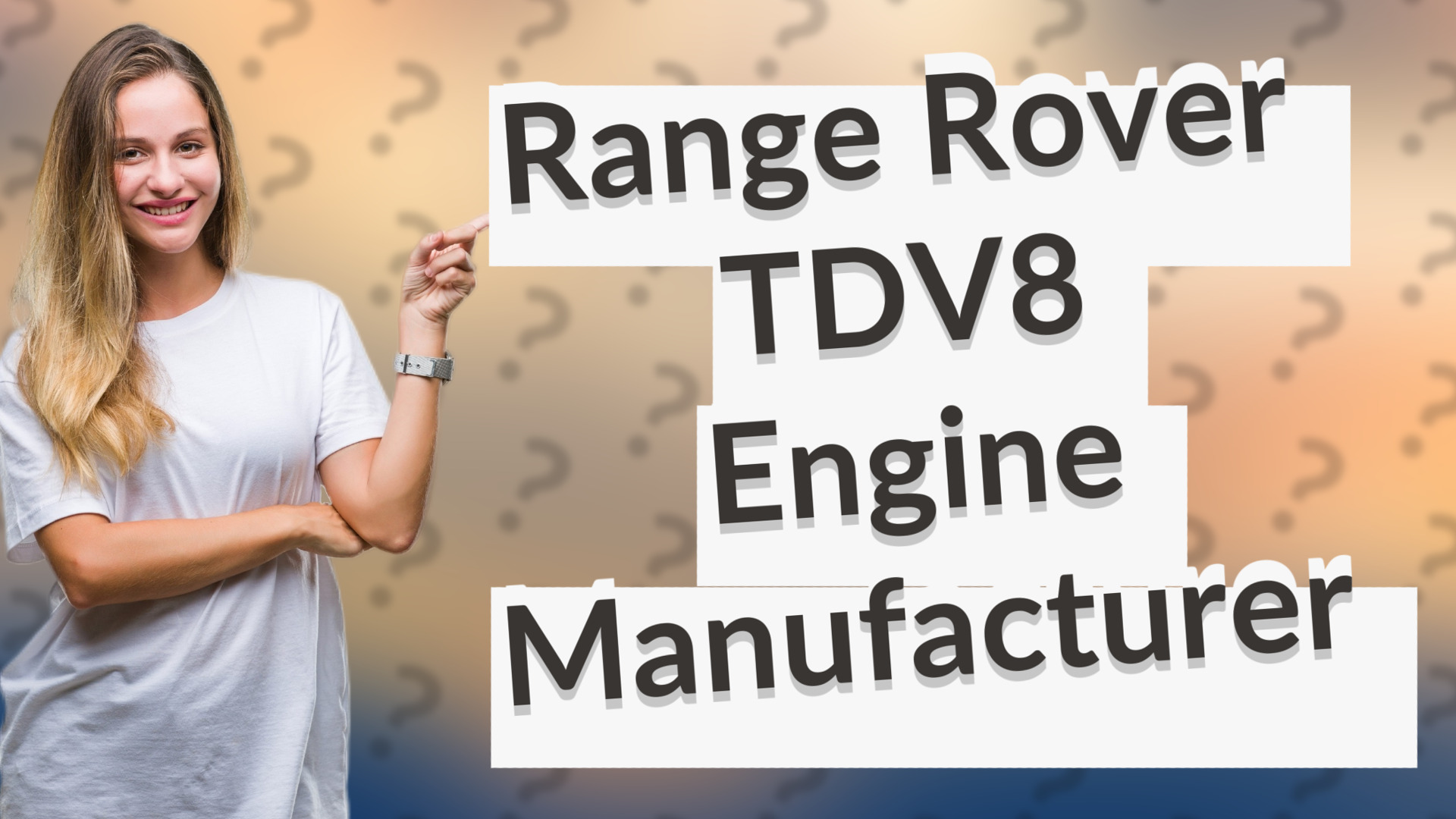 Range Rover TDV8 Engine Manufacturer