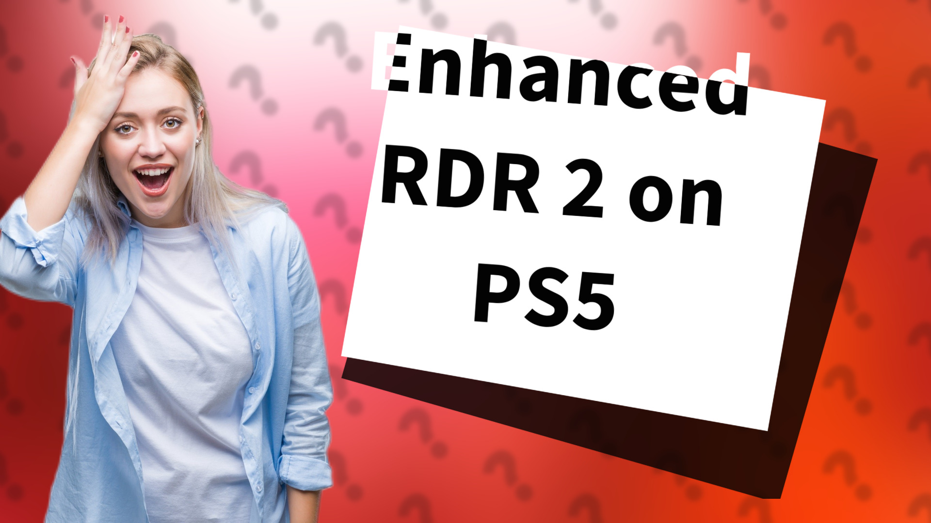 Enhanced RDR 2 on PS5