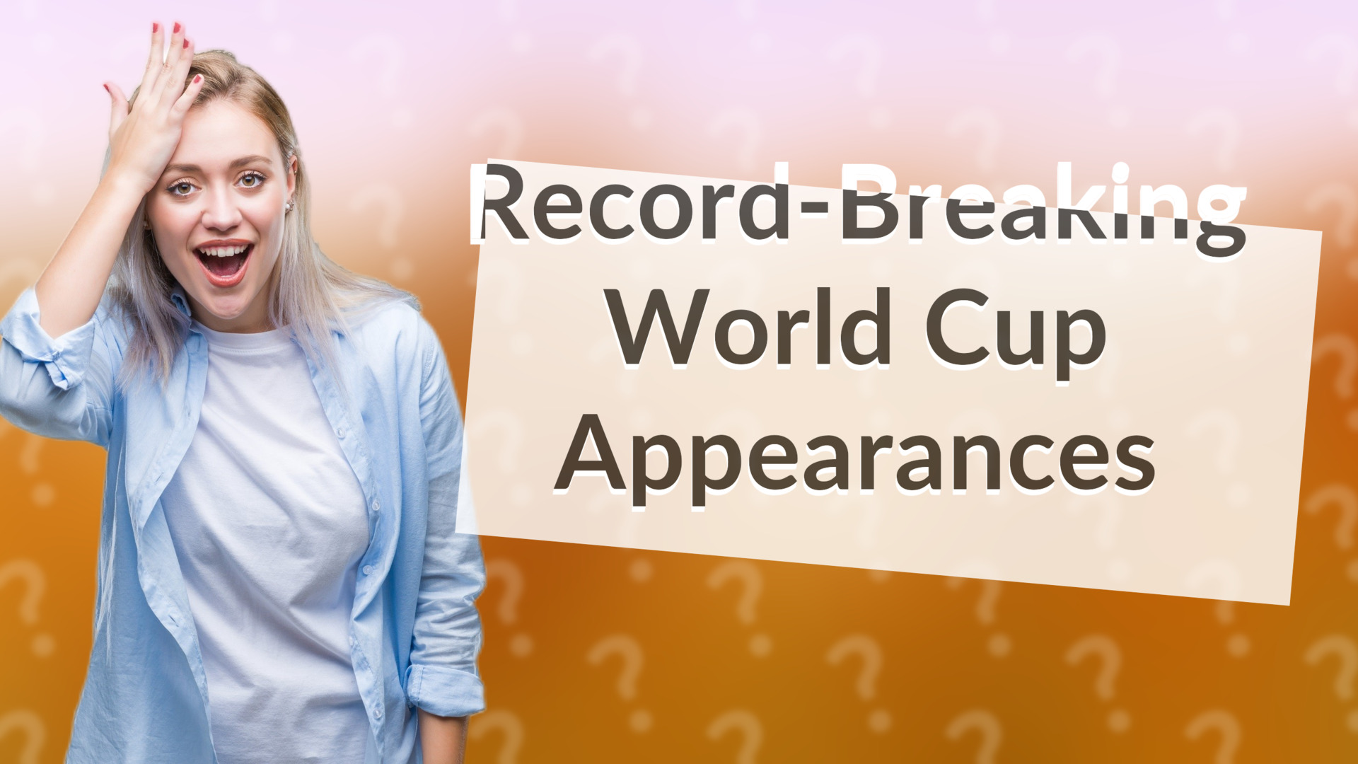 Record-Breaking World Cup Appearances