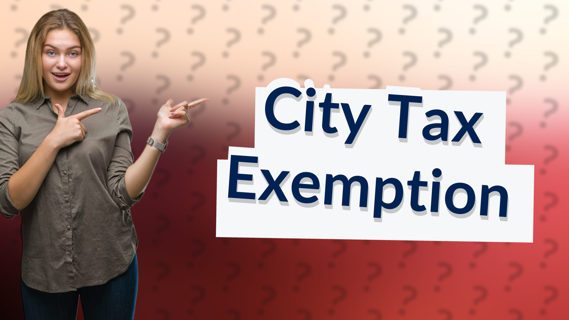 City Tax Exemption