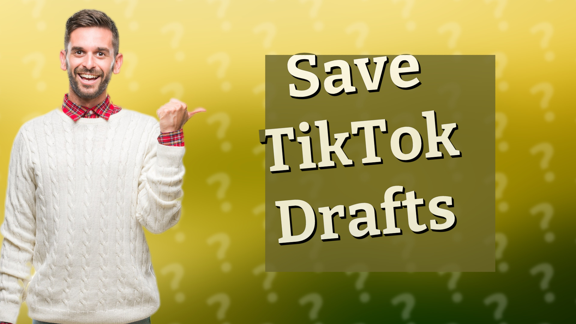 Save TikTok Drafts