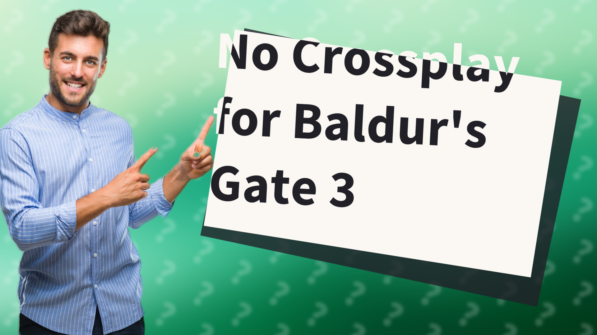 No Crossplay for Baldur's Gate 3