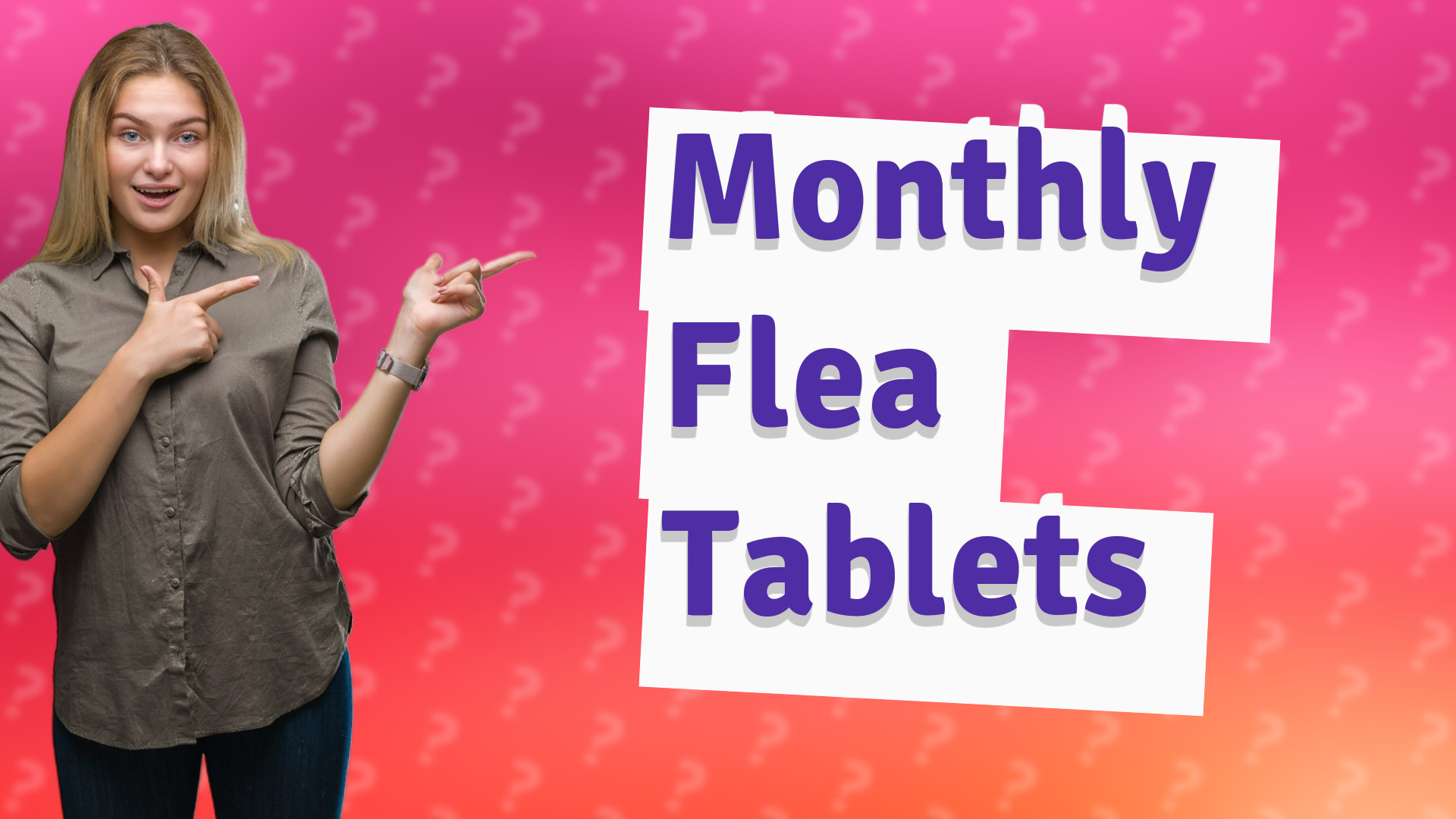 Monthly Flea Tablets