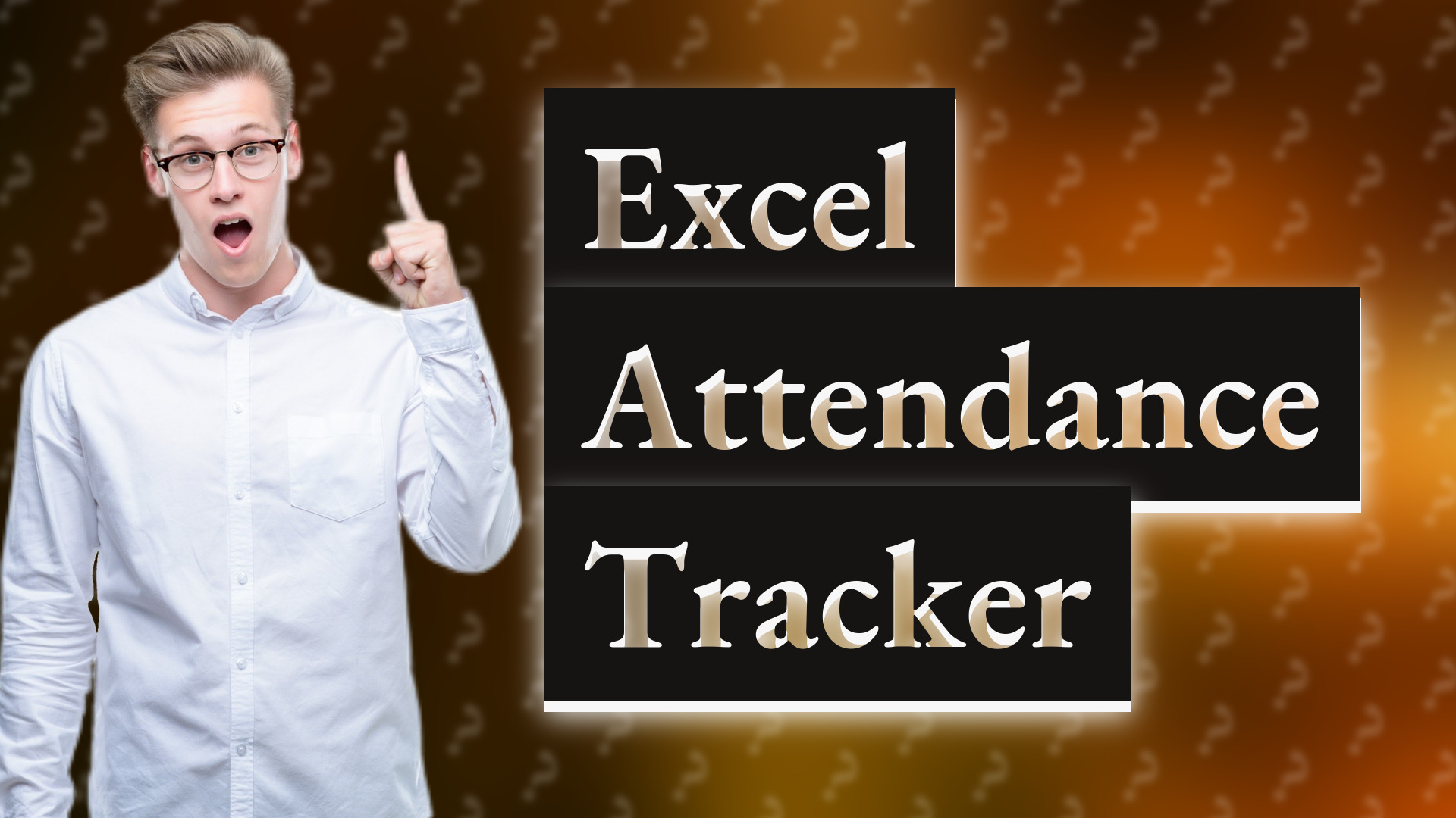 Excel Attendance Tracker