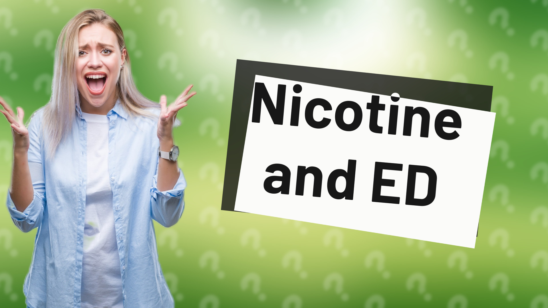 Nicotine and ED