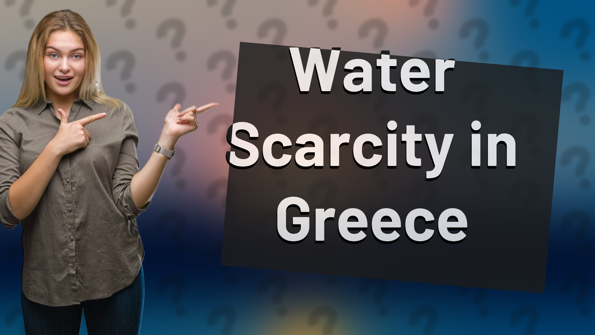 Water Scarcity in Greece