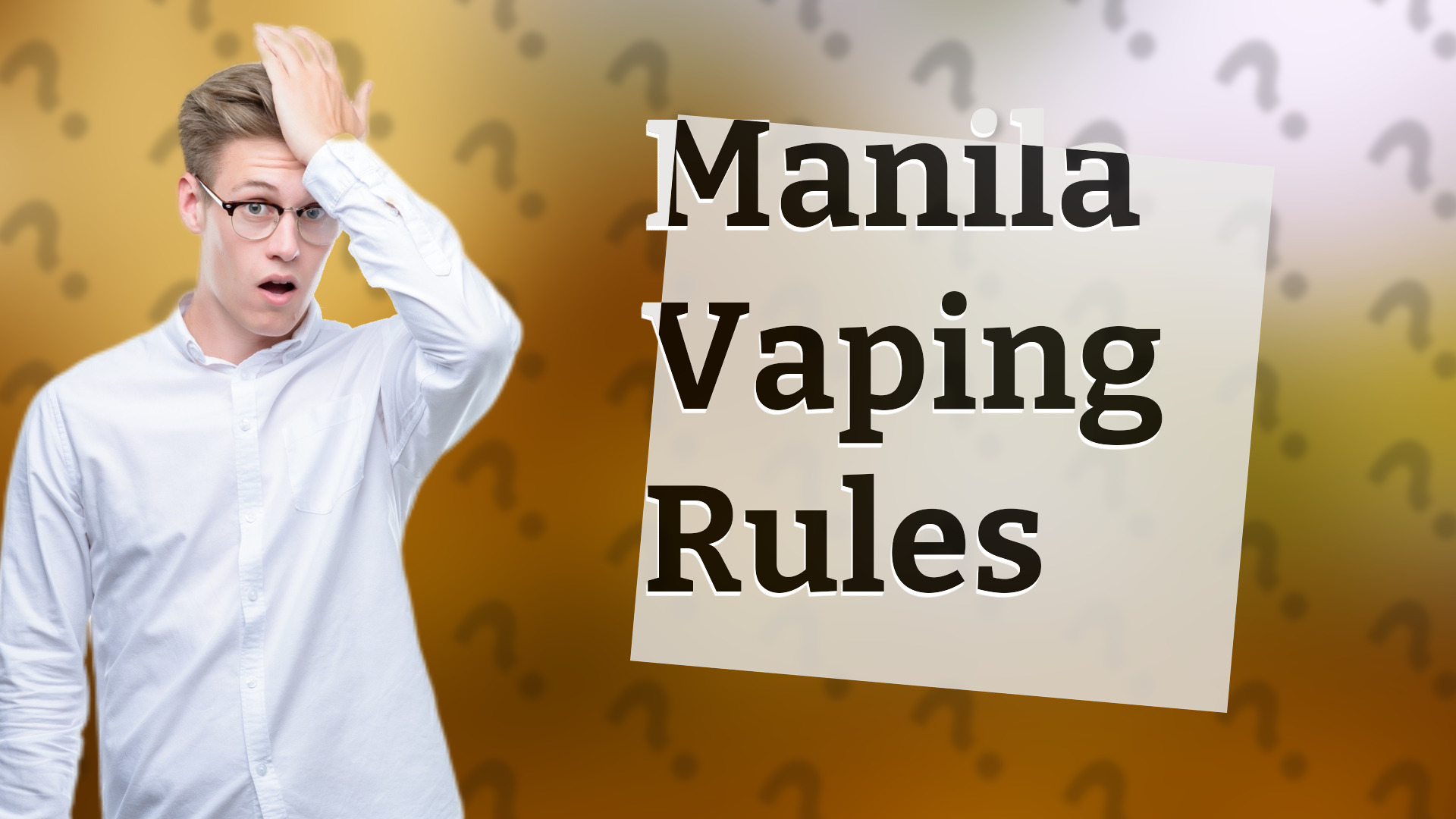 Manila Vaping Rules