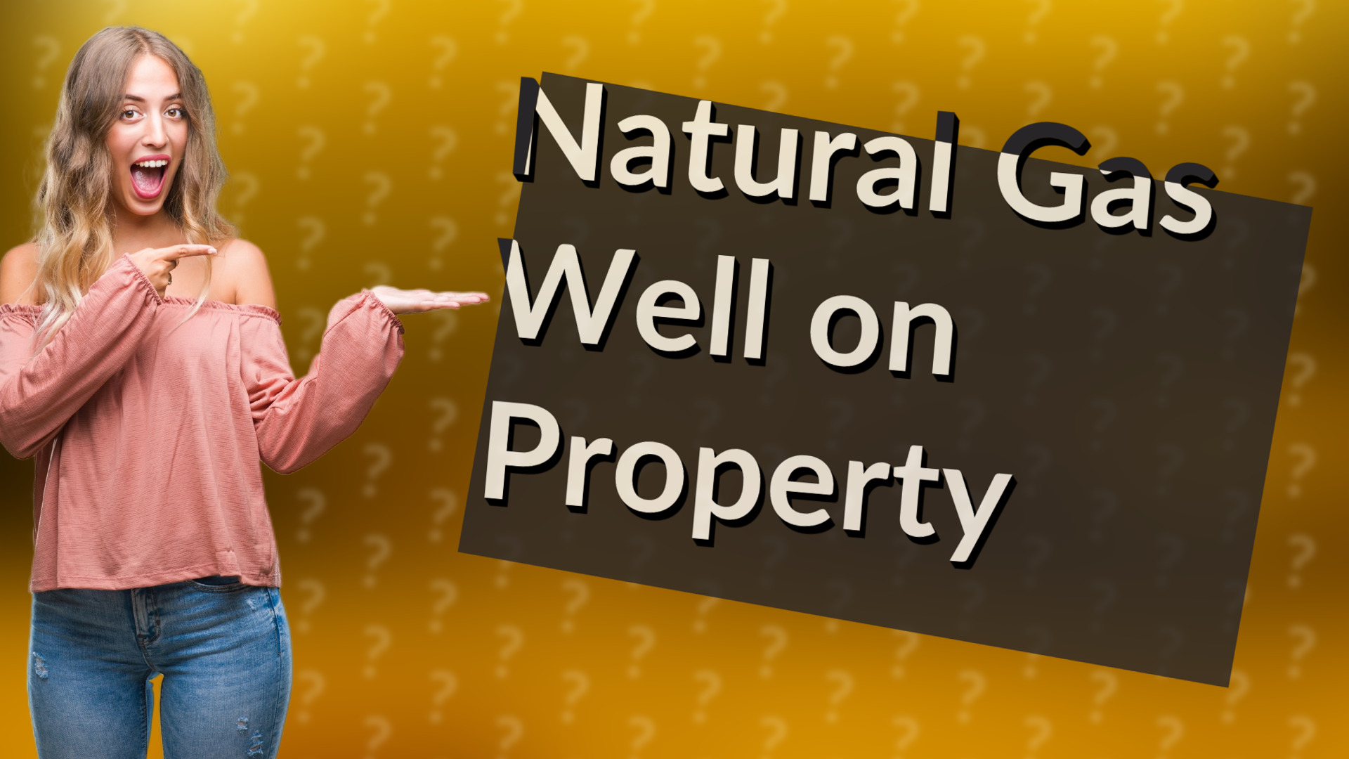 Natural Gas Well on Property