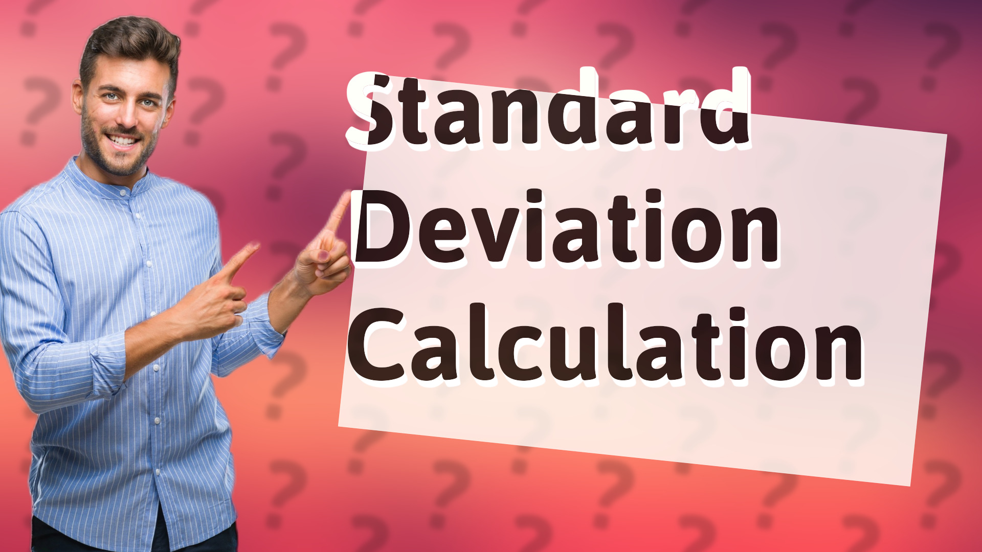 Standard Deviation Calculation