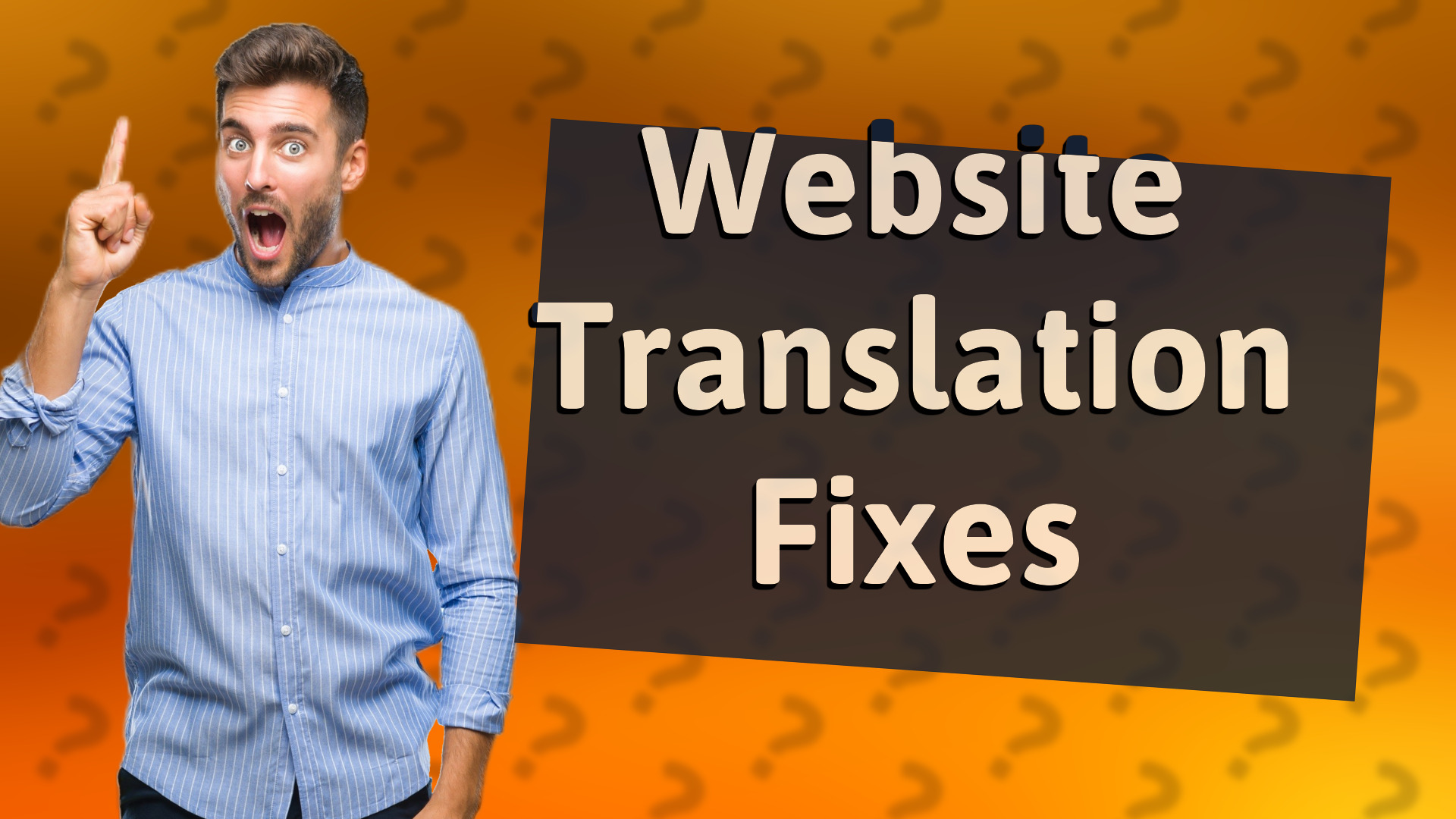 Website Translation Fixes