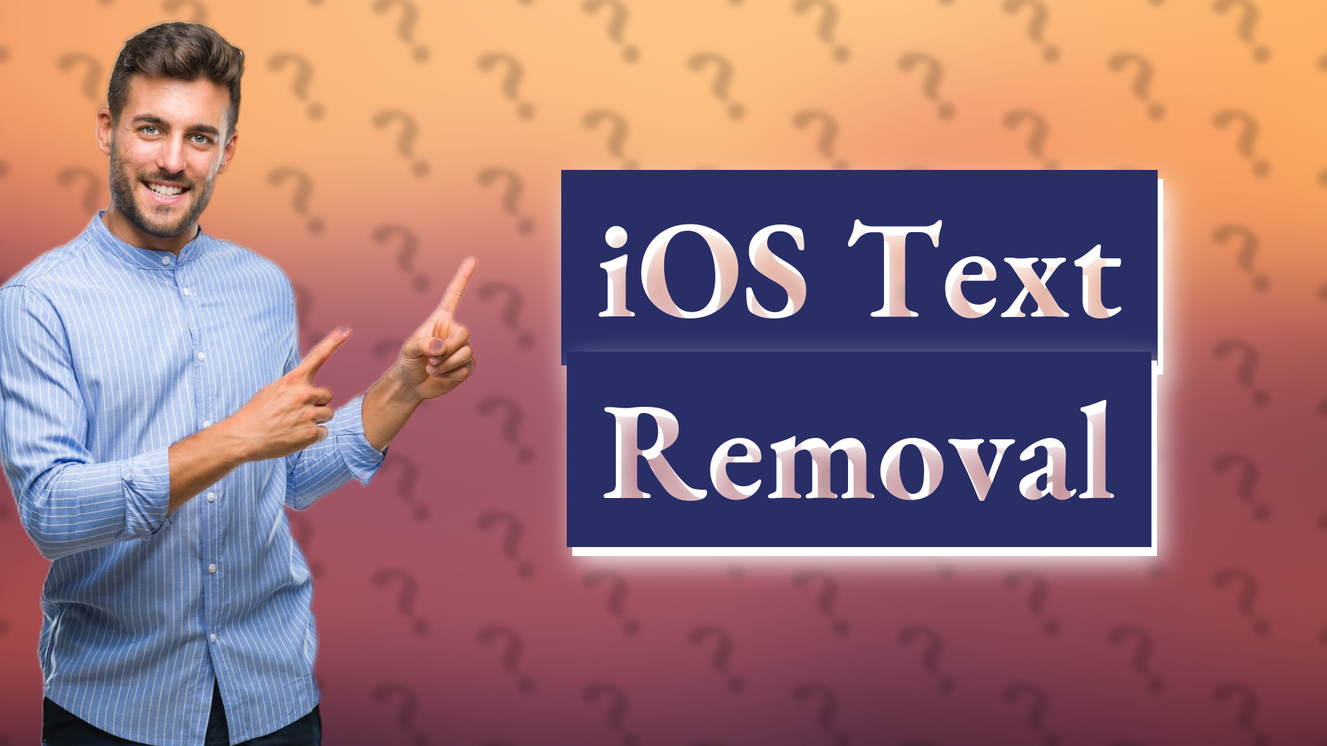 iOS Text Removal