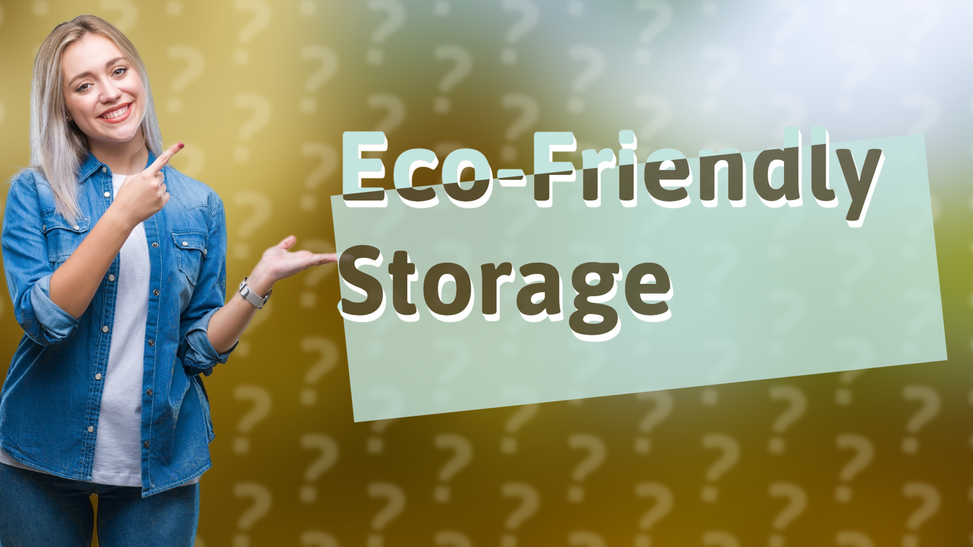 Eco-Friendly Storage