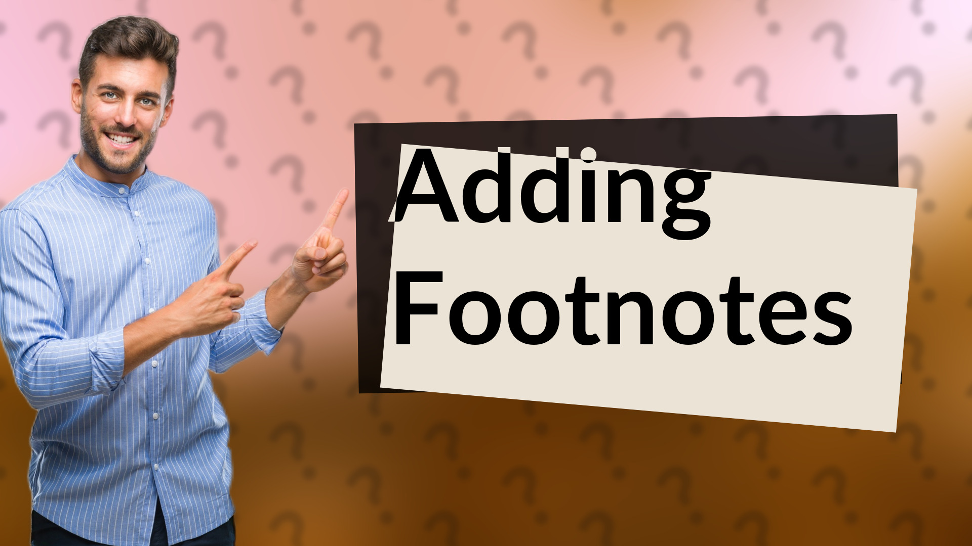 Adding Footnotes