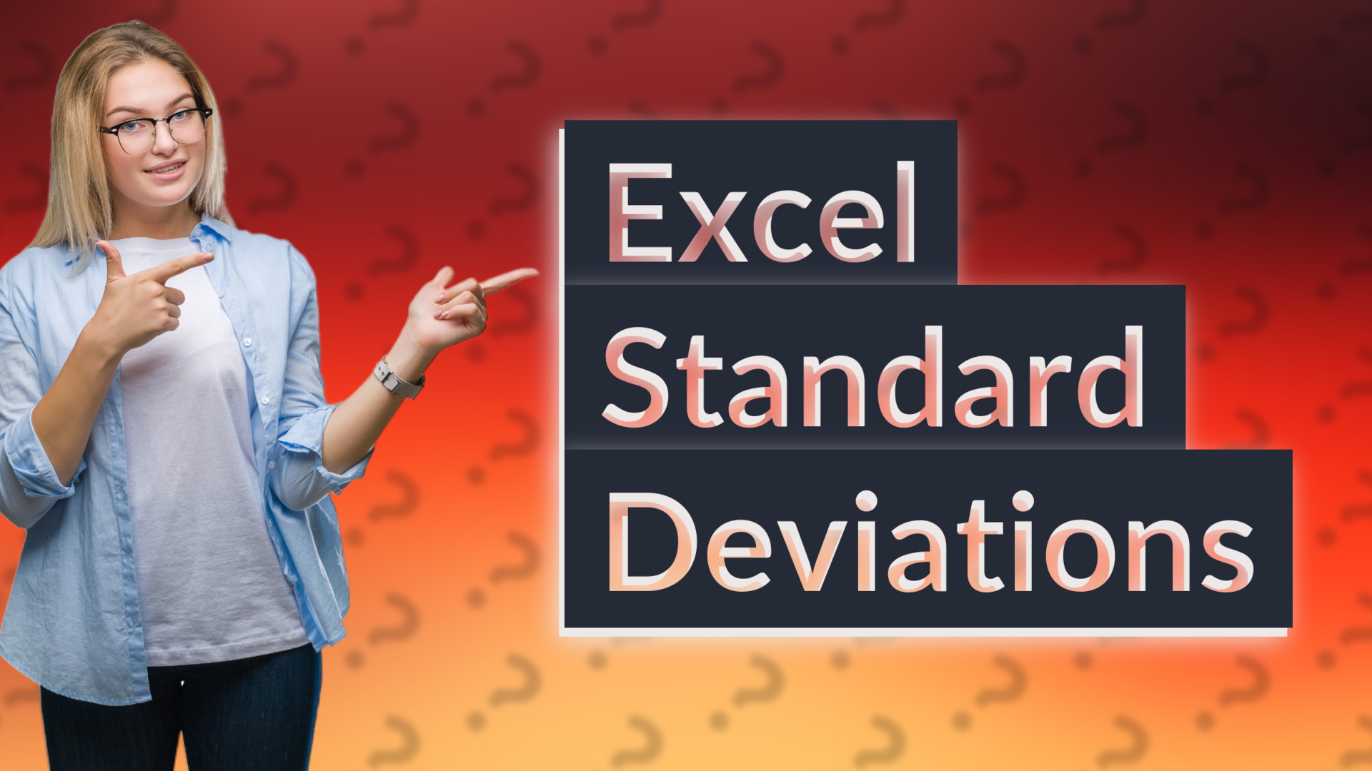 Excel Standard Deviations