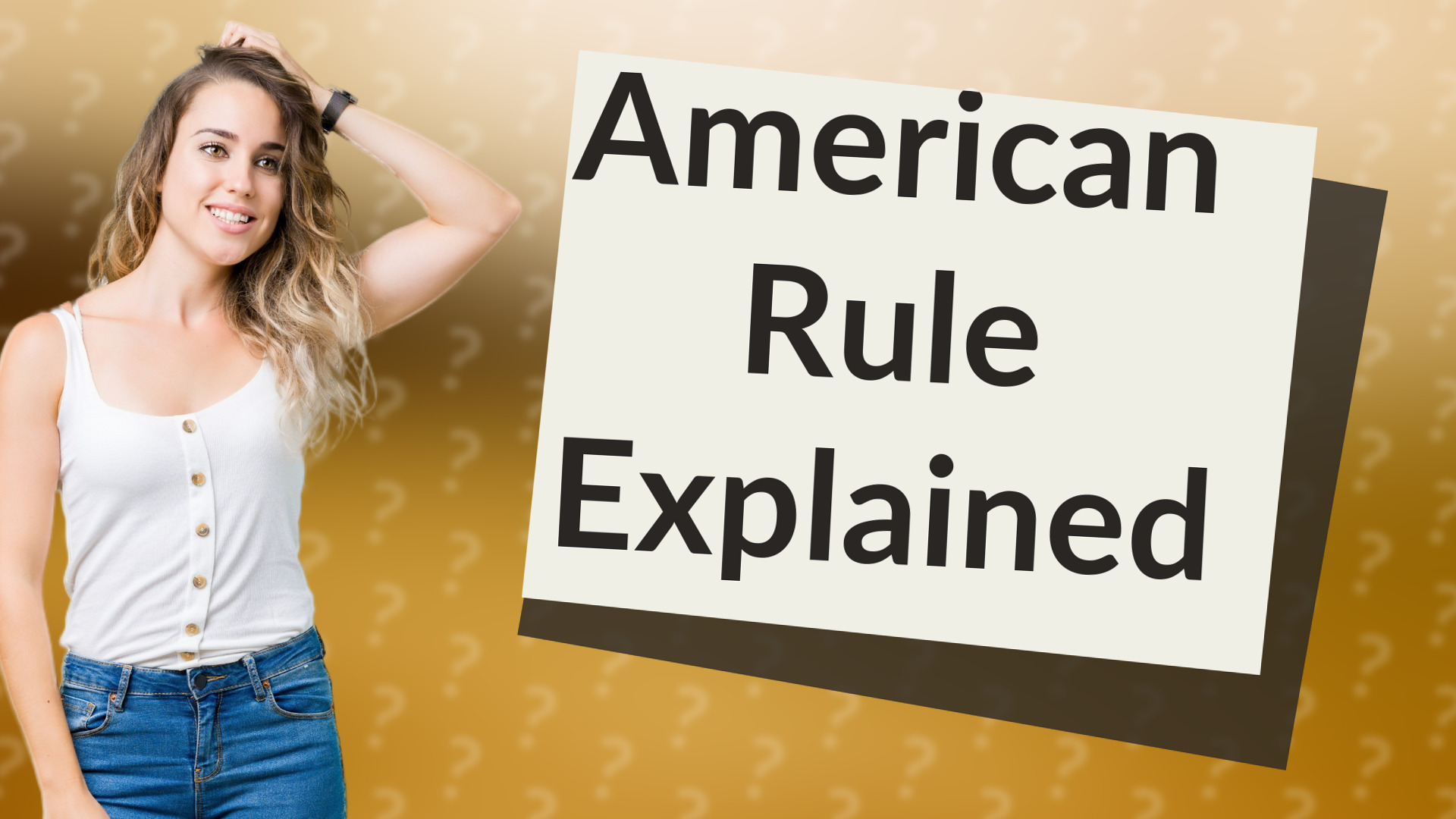 American Rule Explained