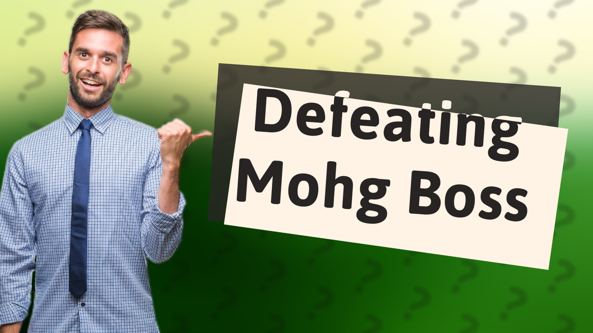 Defeating Mohg Boss