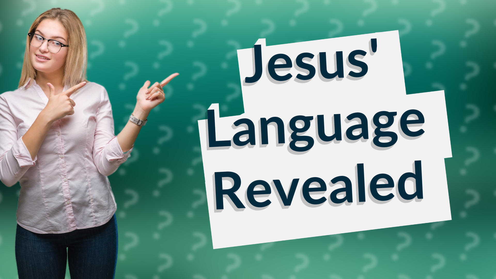 Jesus' Language Revealed