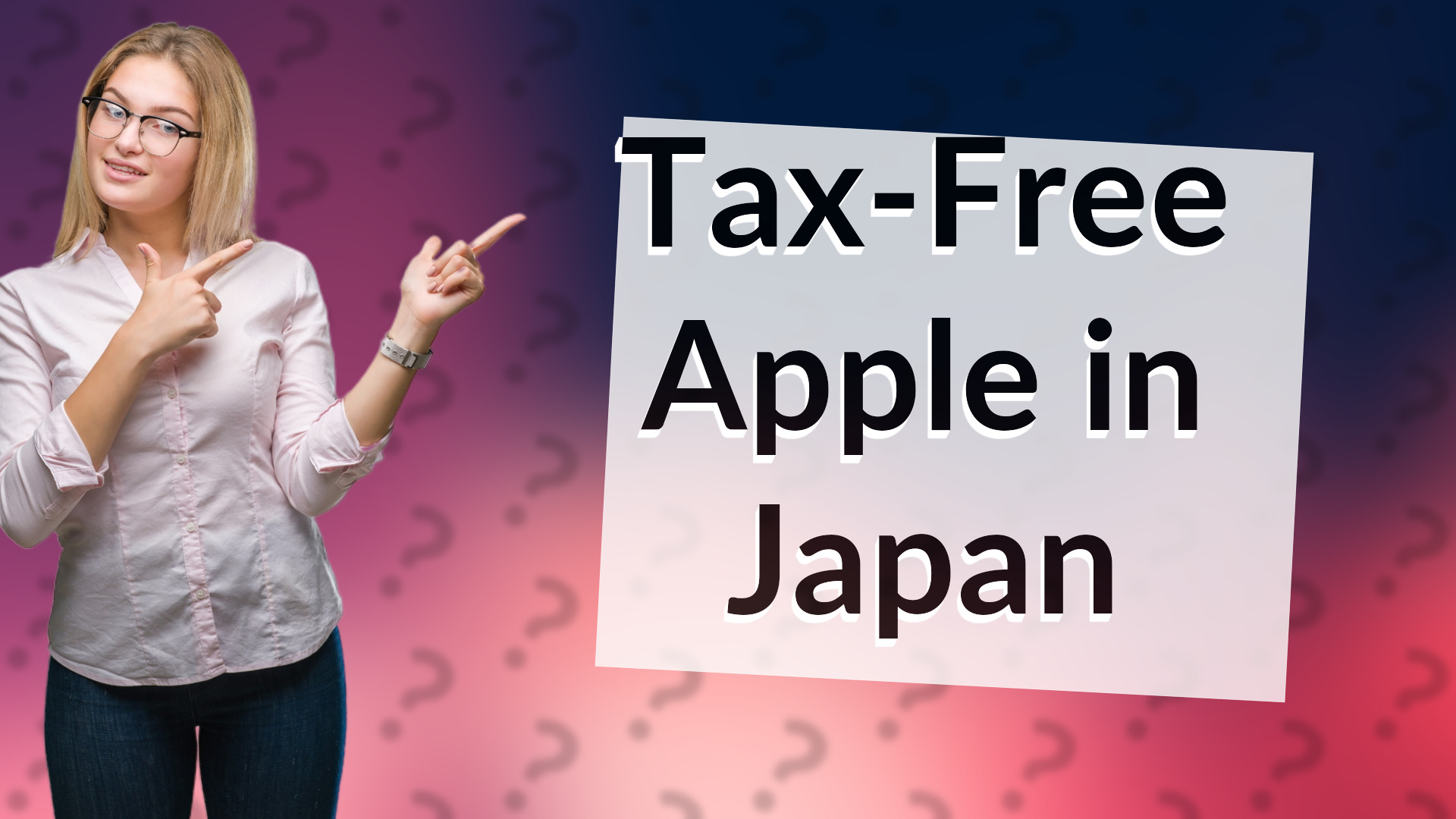 Tax-Free Apple in Japan