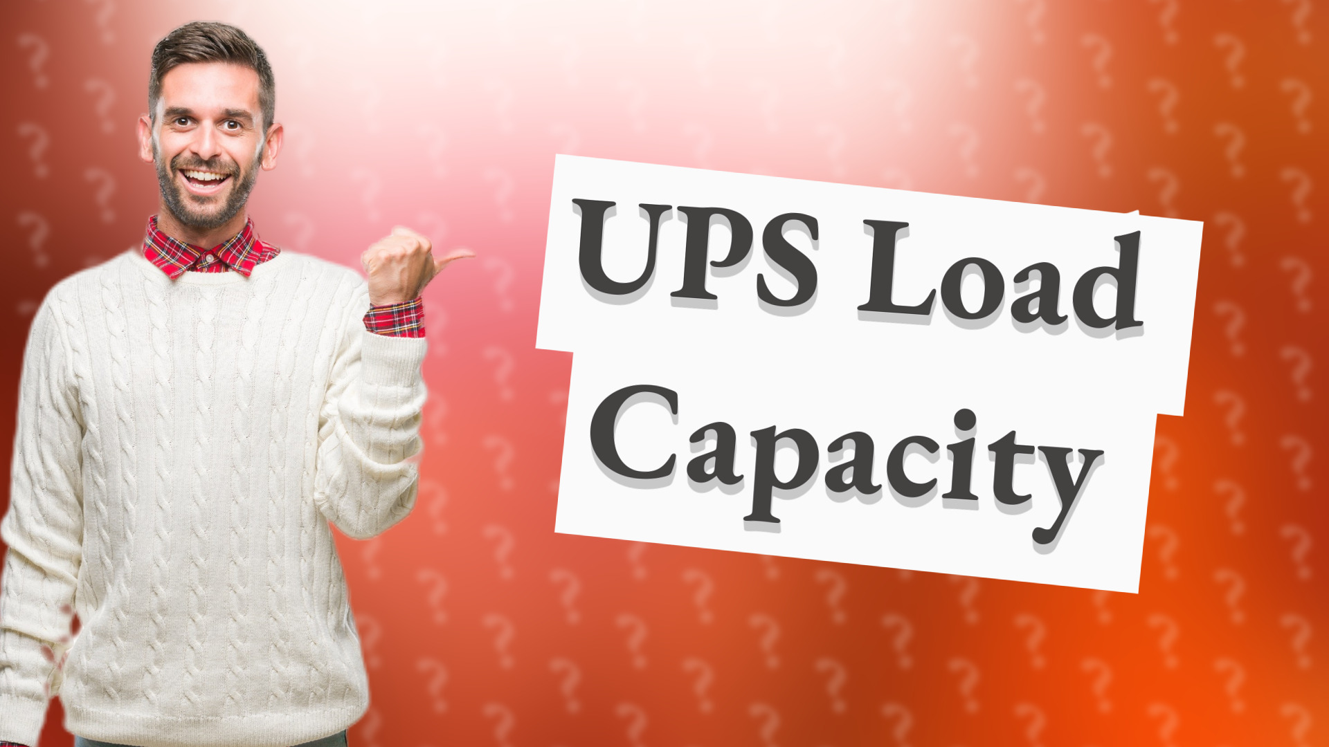UPS Load Capacity