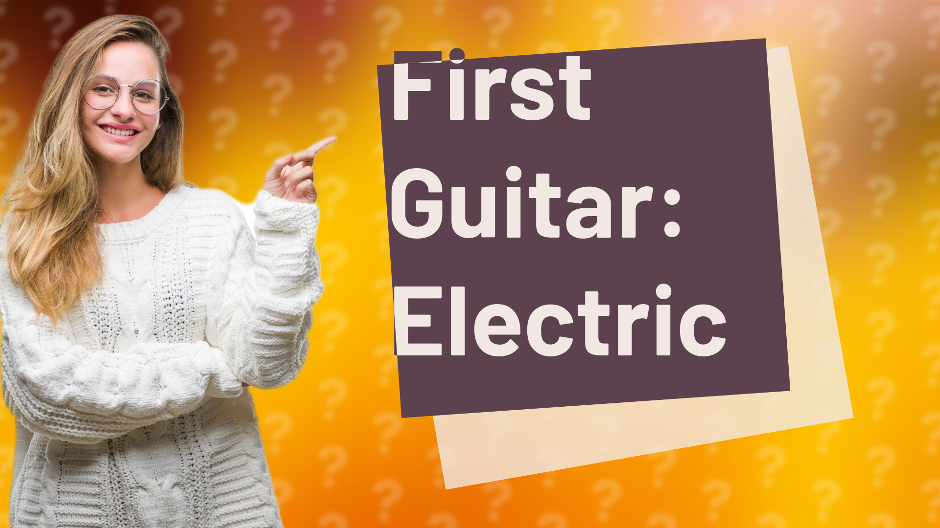 First Guitar: Electric
