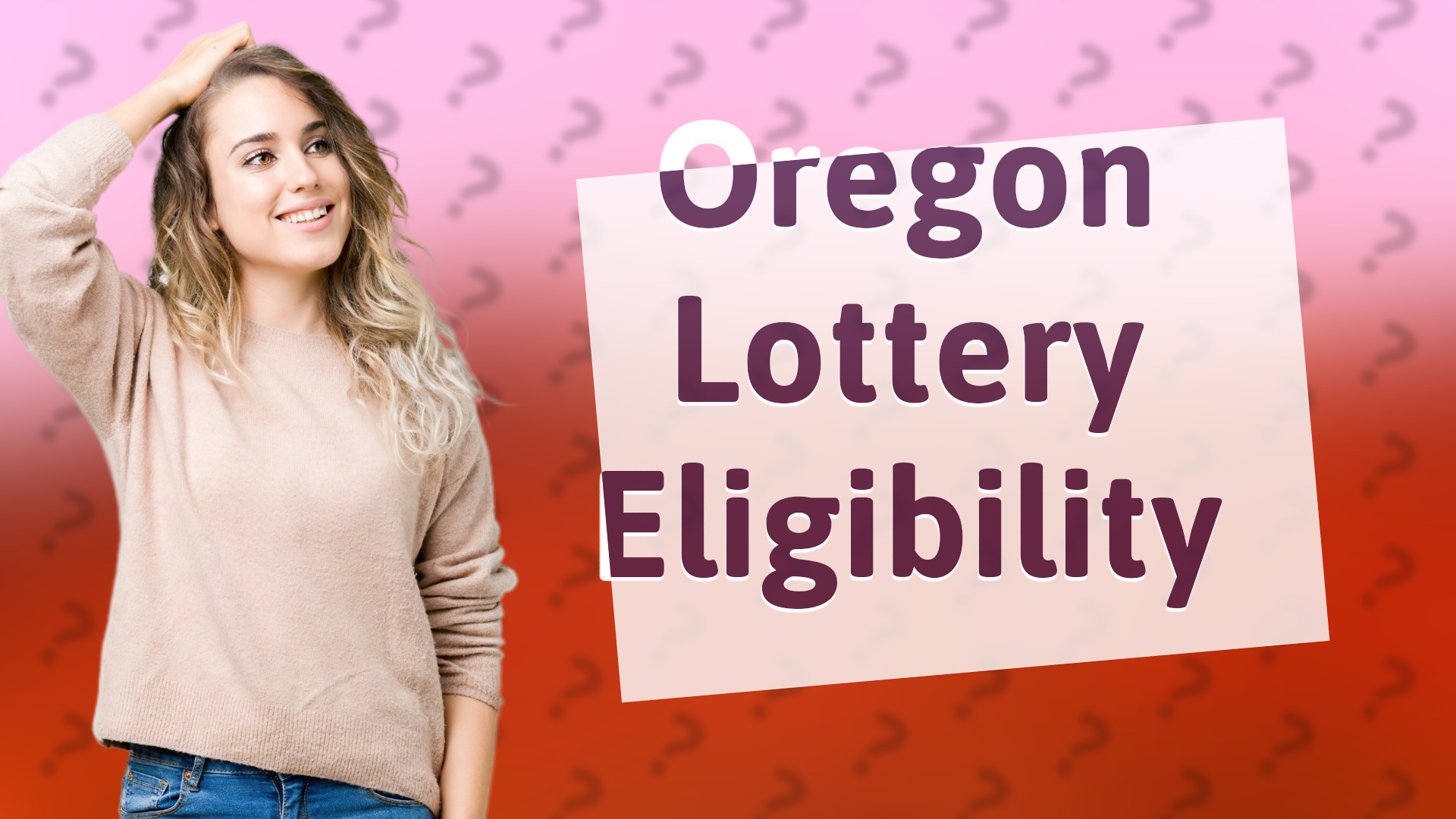 Oregon Lottery Eligibility