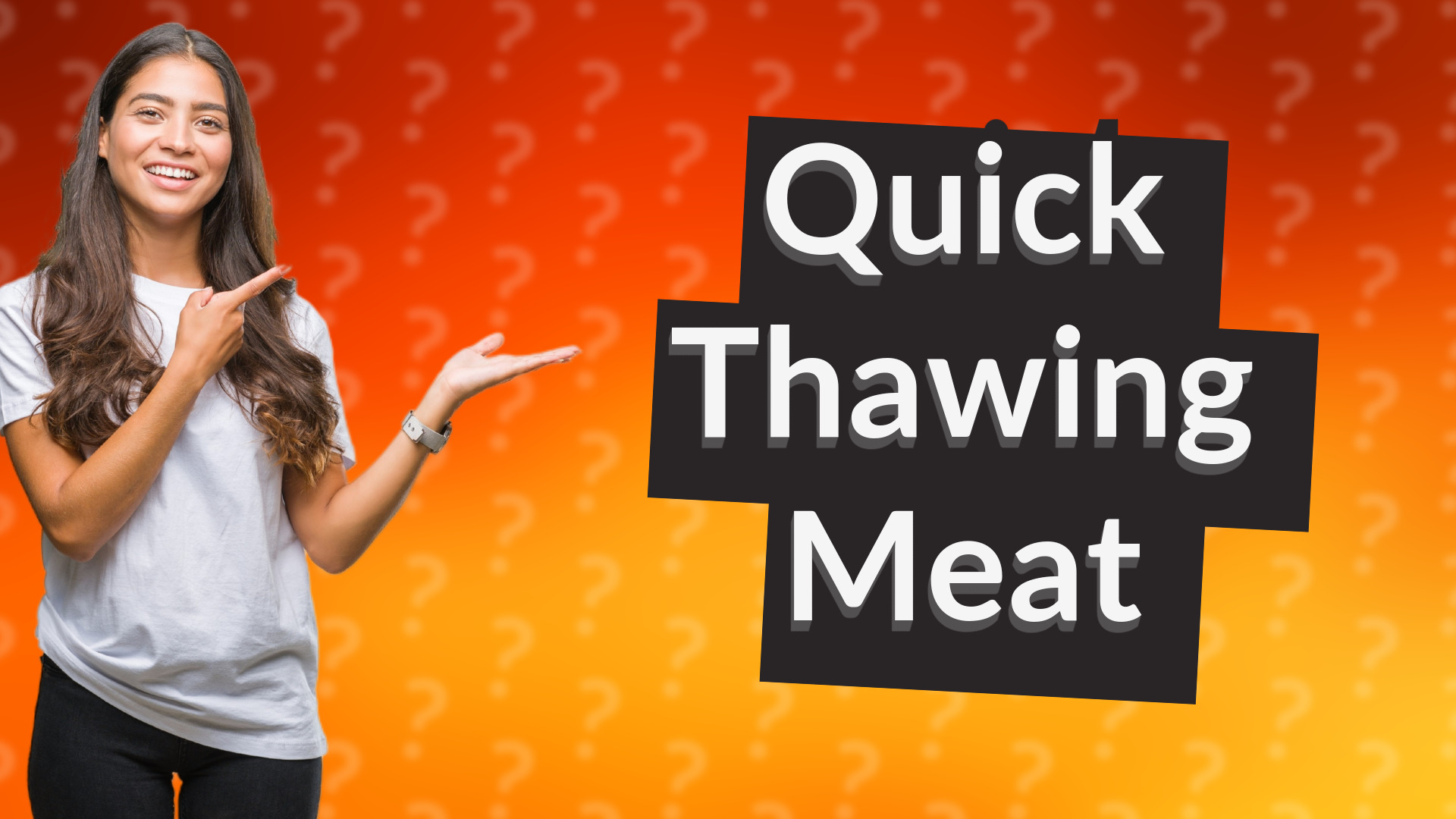 Quick Thawing Meat