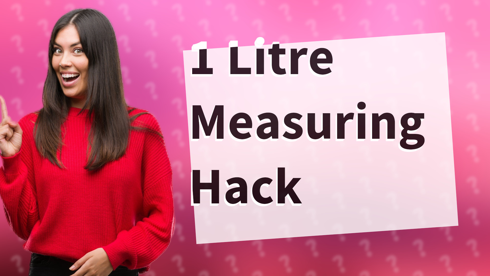 1 Litre Measuring Hack