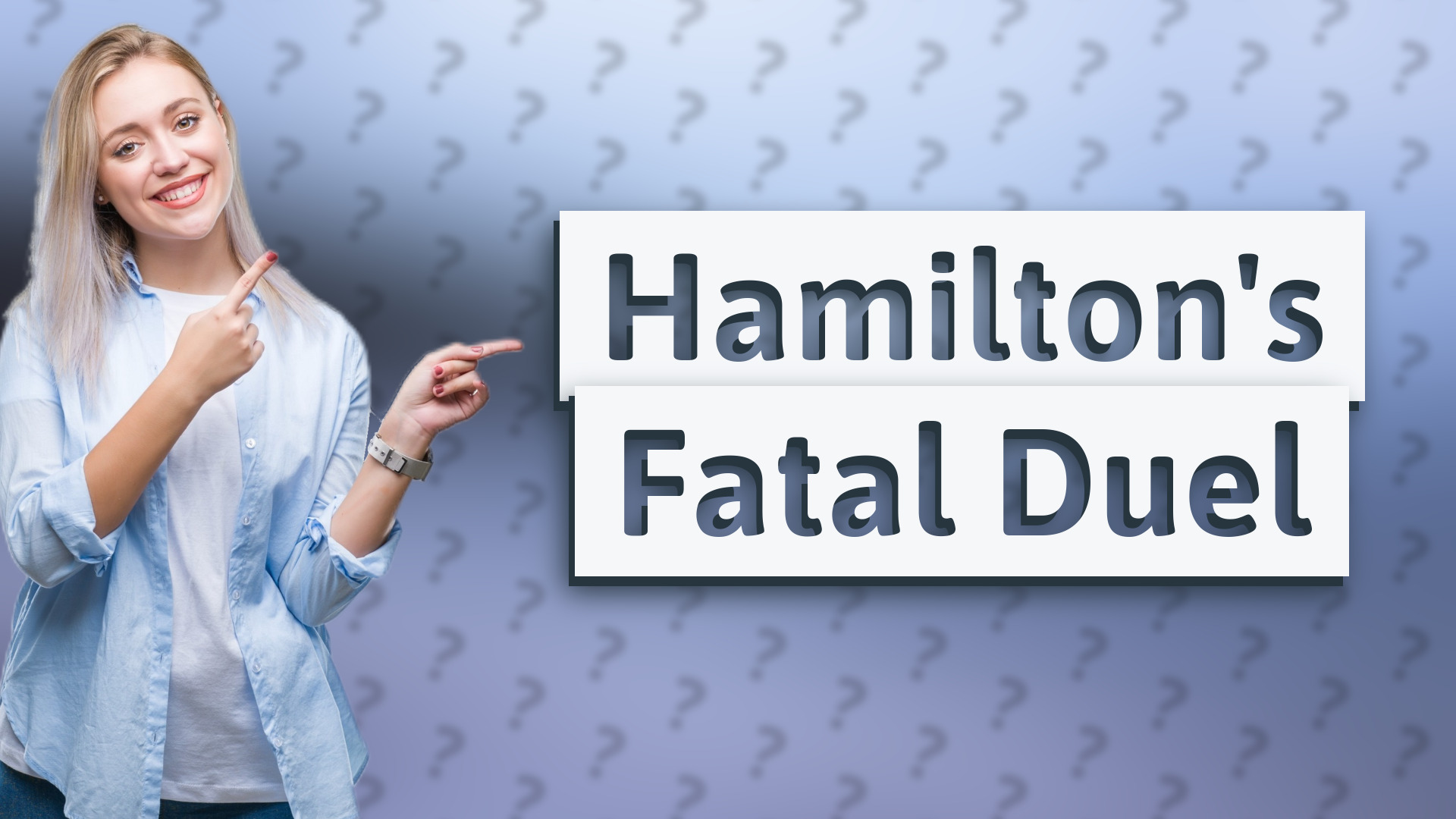 Hamilton's Fatal Duel