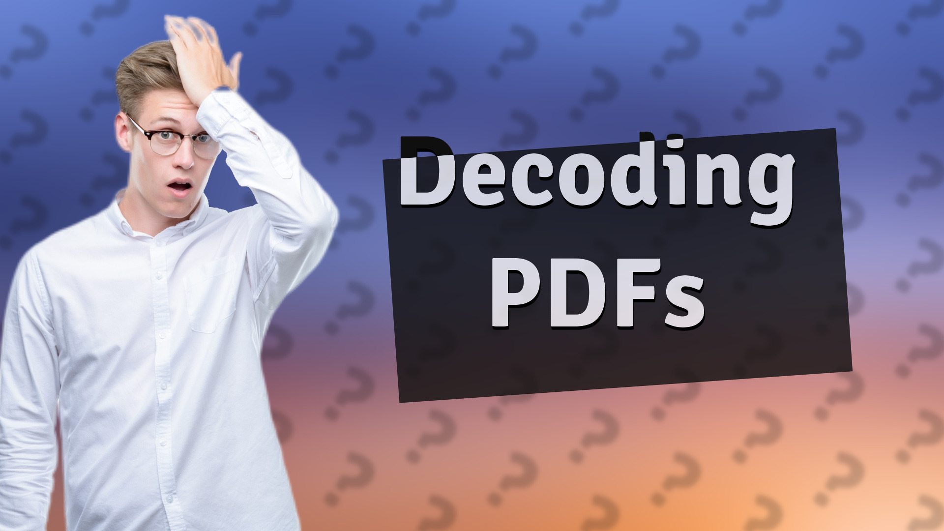 Decoding PDFs