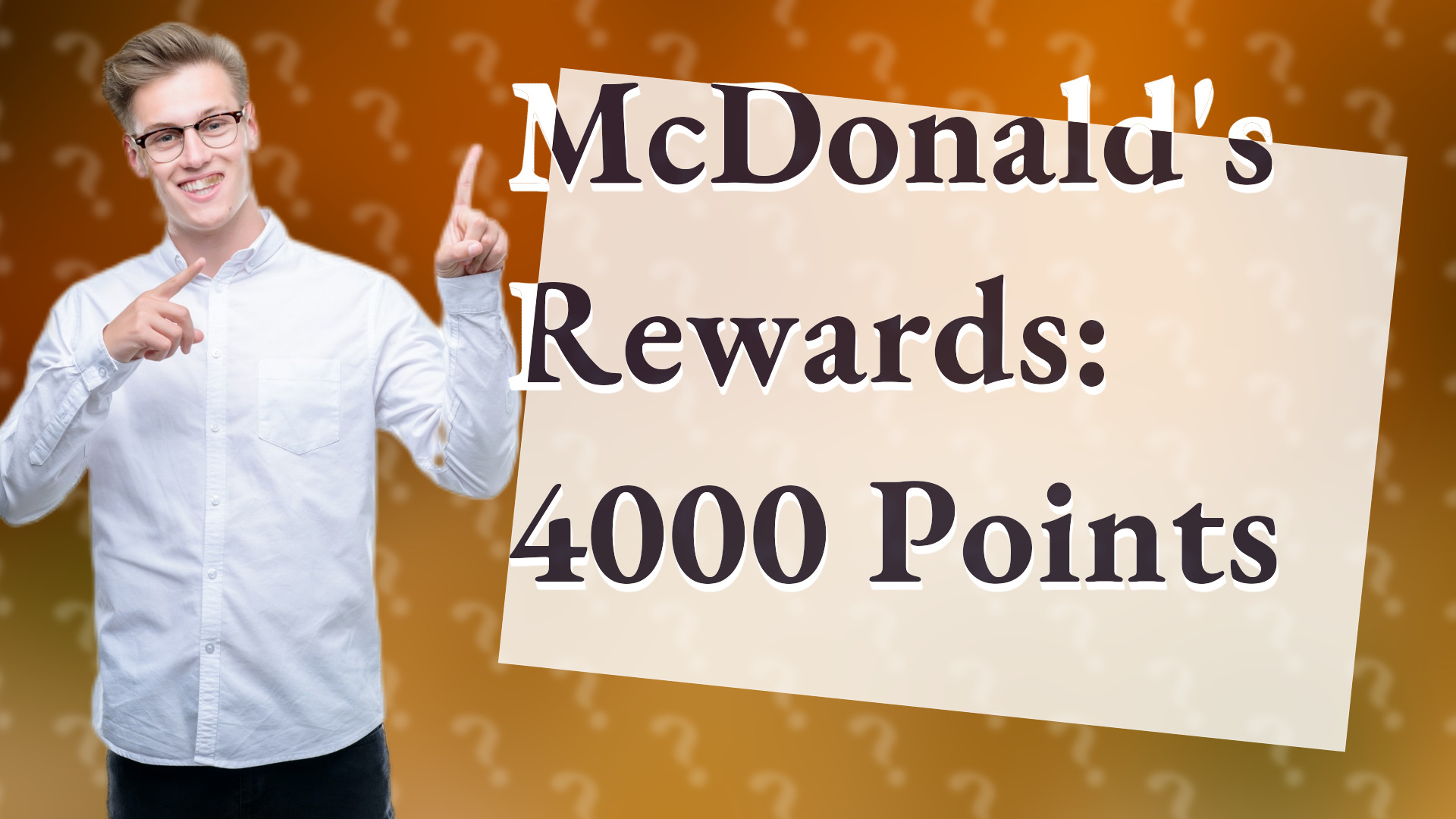 McDonald's Rewards: 4000 Points