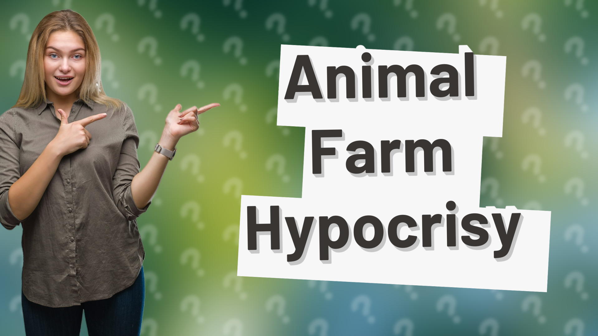 Animal Farm Hypocrisy