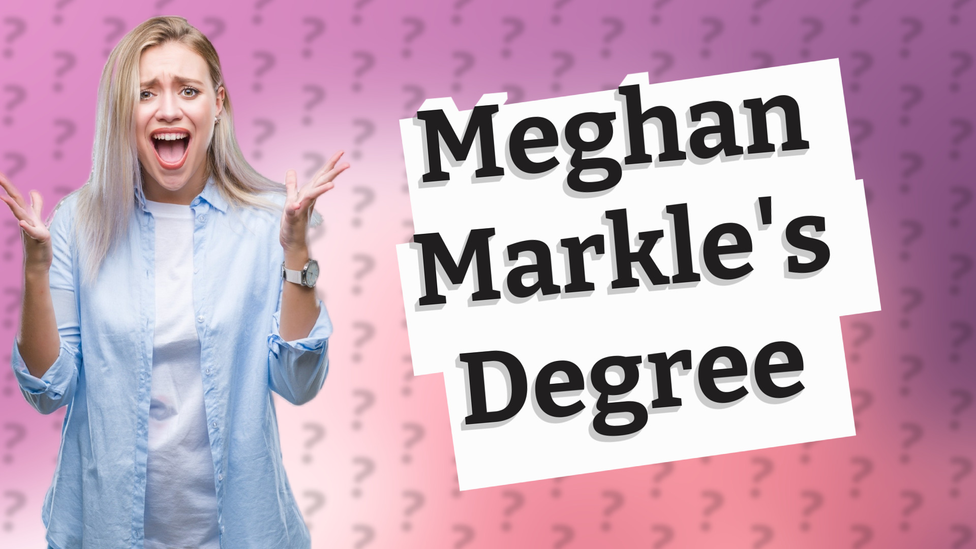 Meghan Markle's Degree