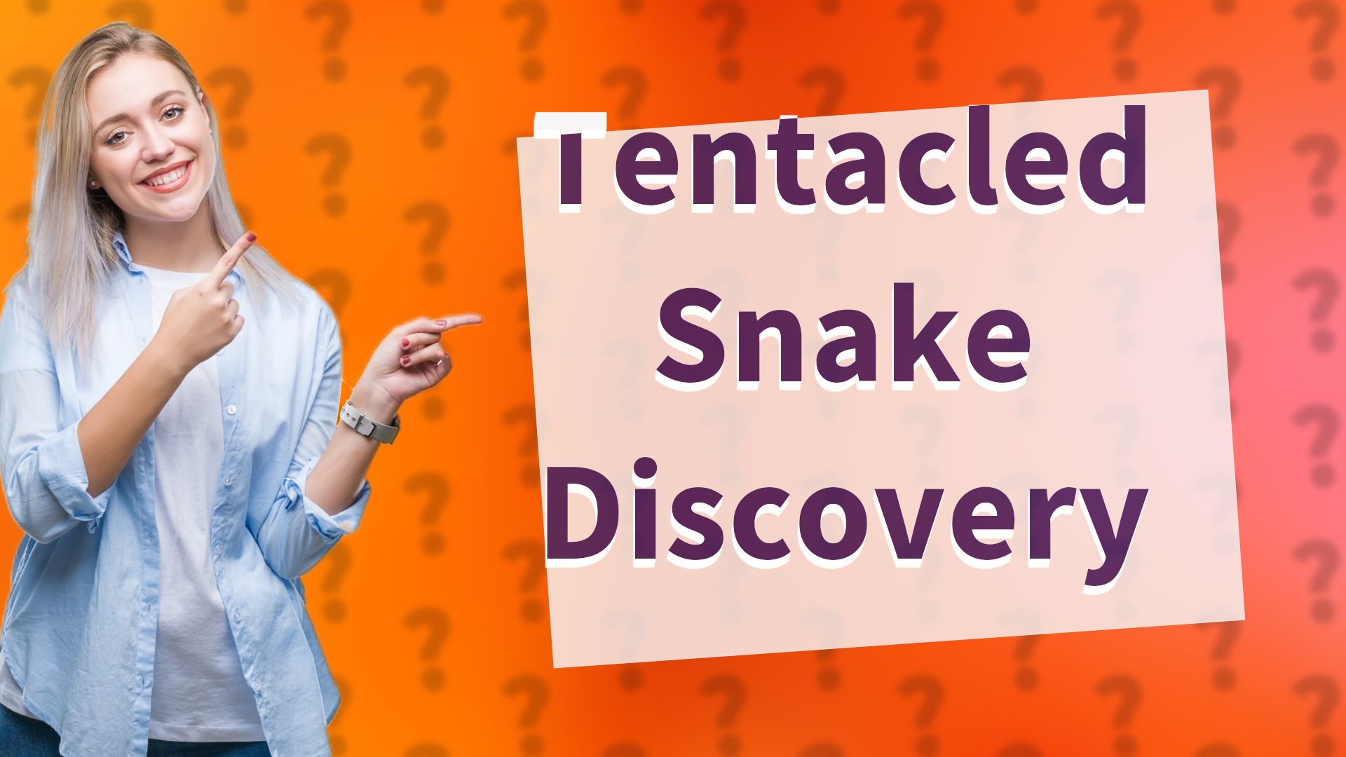 Tentacled Snake Discovery