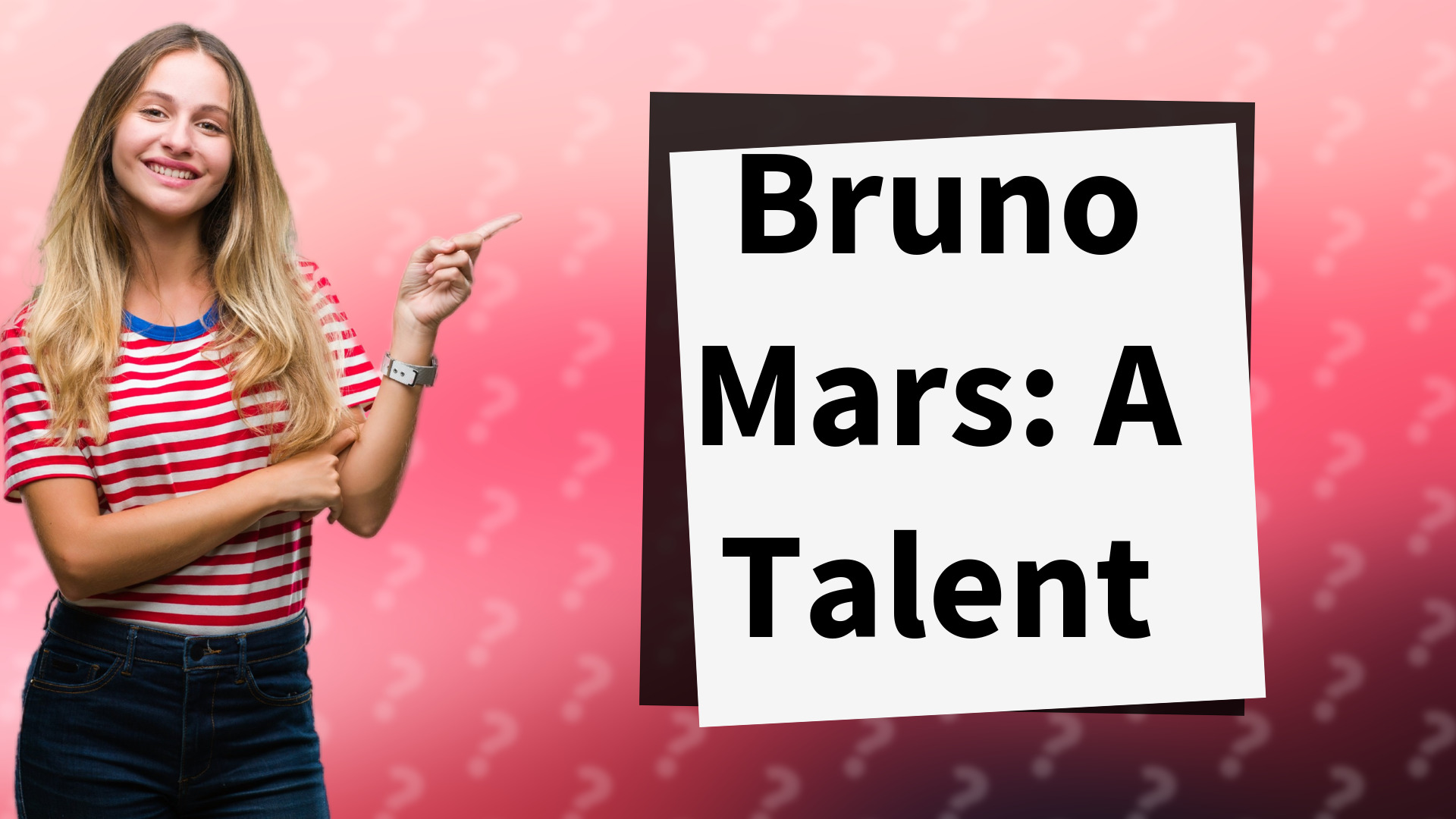 Bruno Mars: A Talent