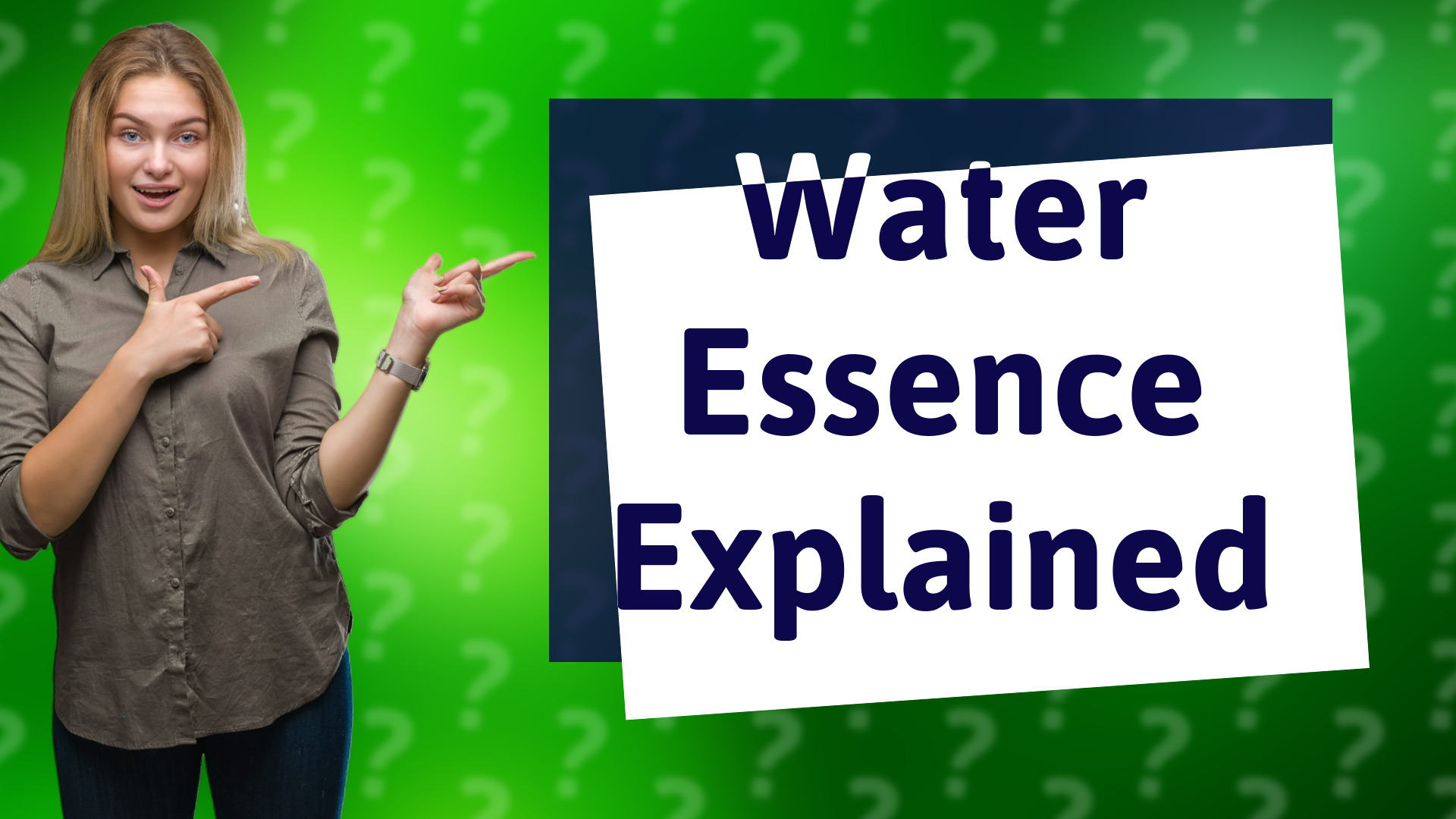 Water Essence Explained
