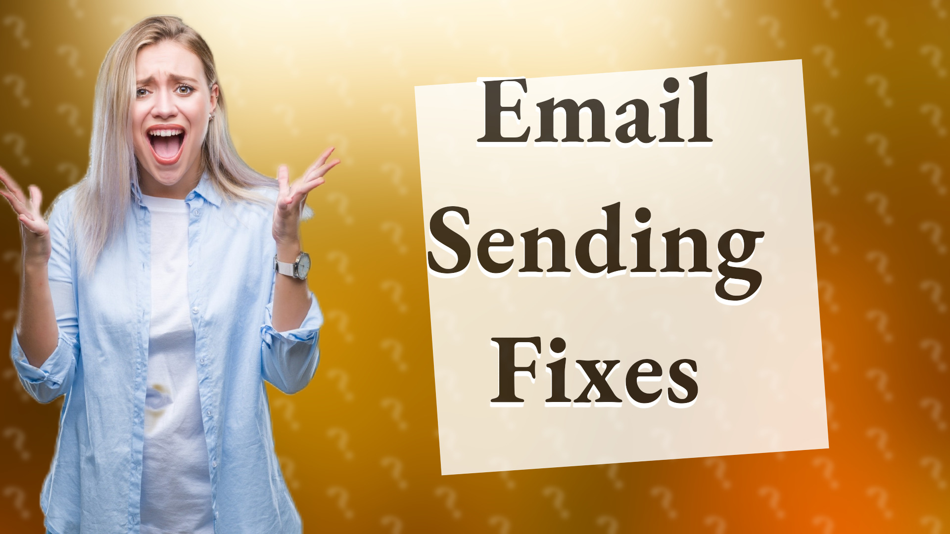 Email Sending Fixes