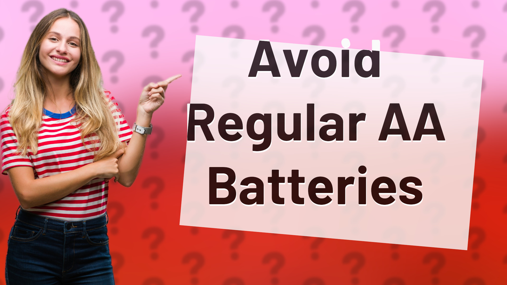 Avoid Regular AA Batteries