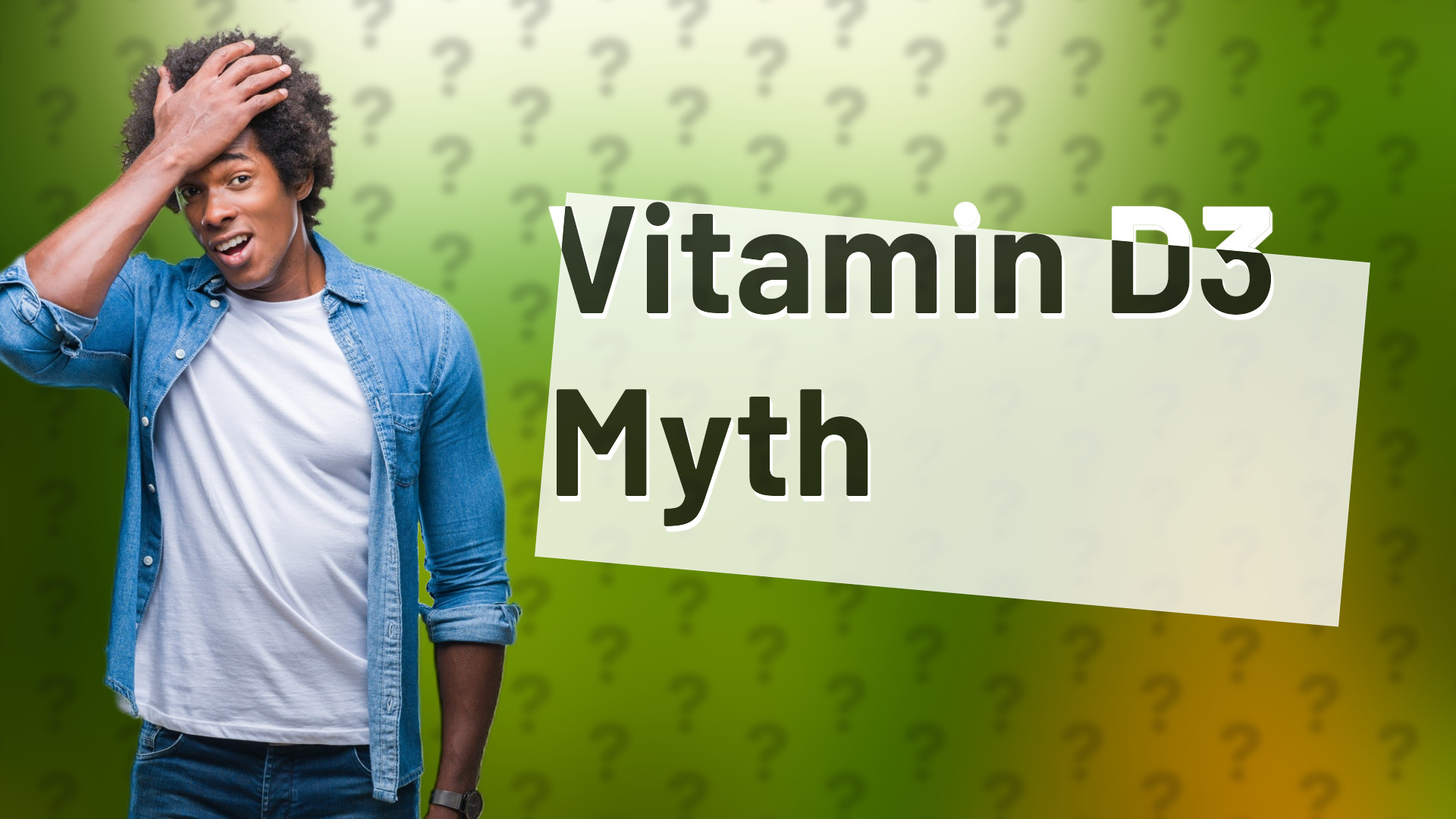 Vitamin D3 Myth