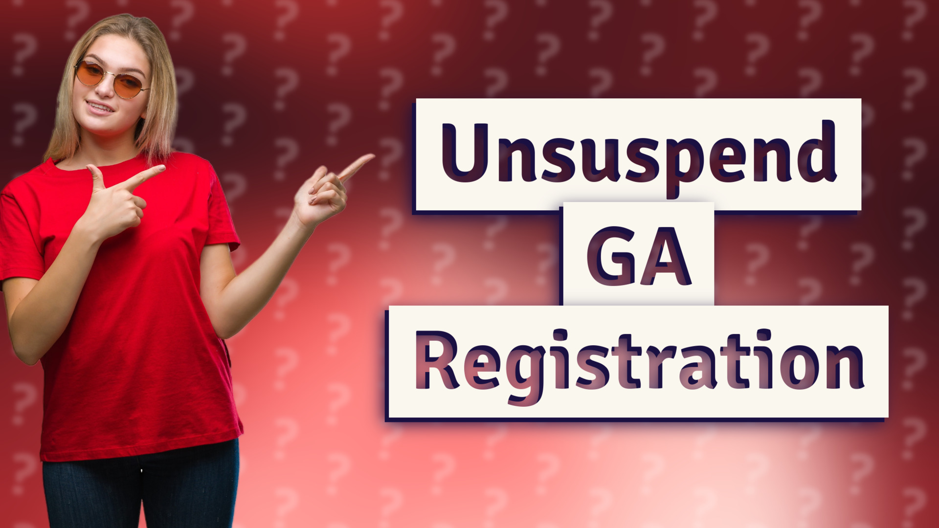 Unsuspend GA Registration